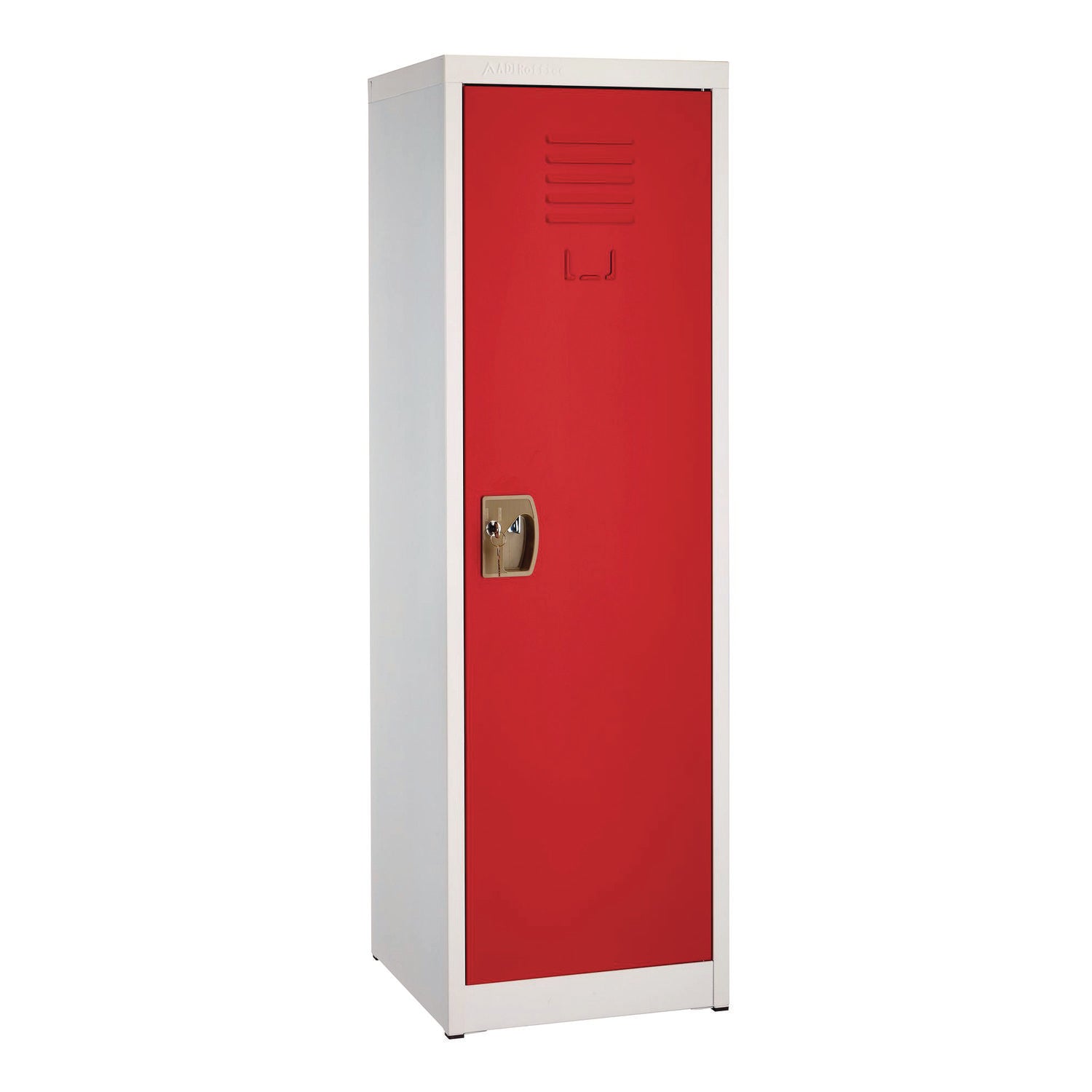 AdirOffice Steel Storage Locker, 1 Compartment, 15 x 15 x 48, Red - Bloom Skins