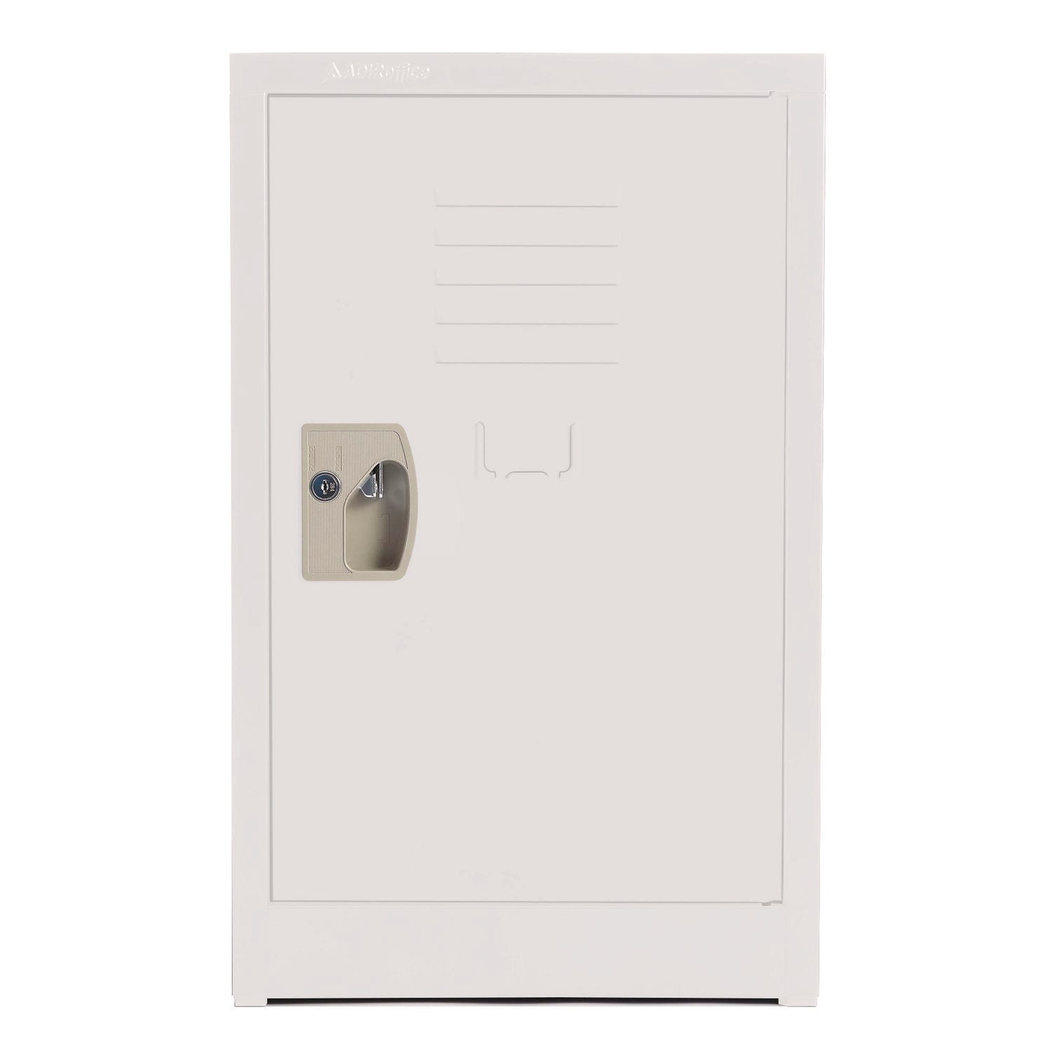 AdirOffice Steel Storage Locker, 1 Compartment, 15 x 15 x 24, White - Bloom Skins