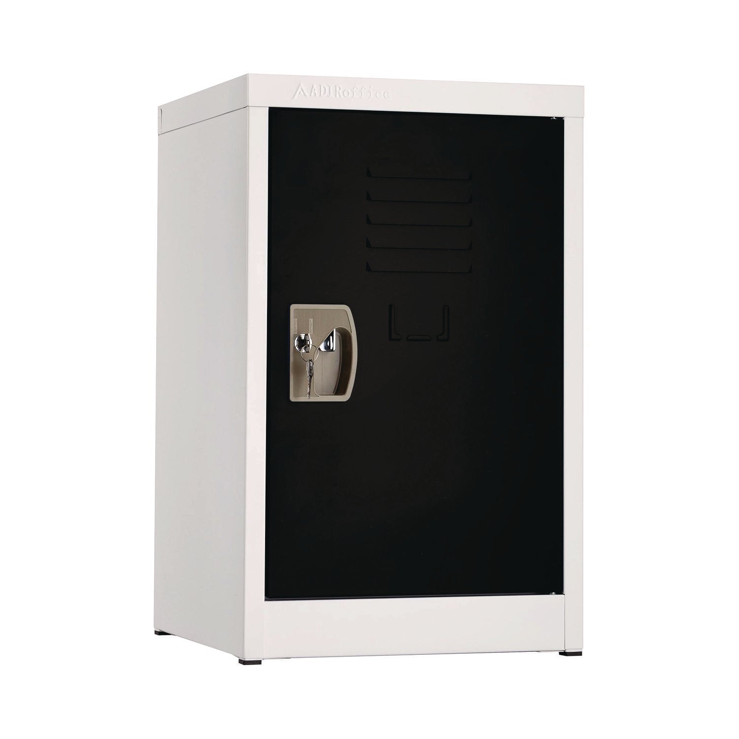 AdirOffice Steel Storage Locker, 1 Compartment, 15 x 15 x 24, Black