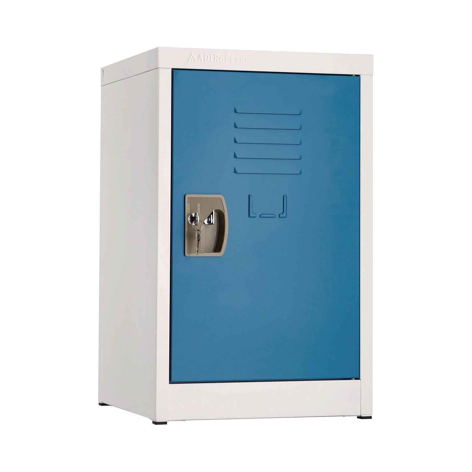AdirOffice Steel Storage Locker, 1 Compartment, 15 x 15 x 24, Blue