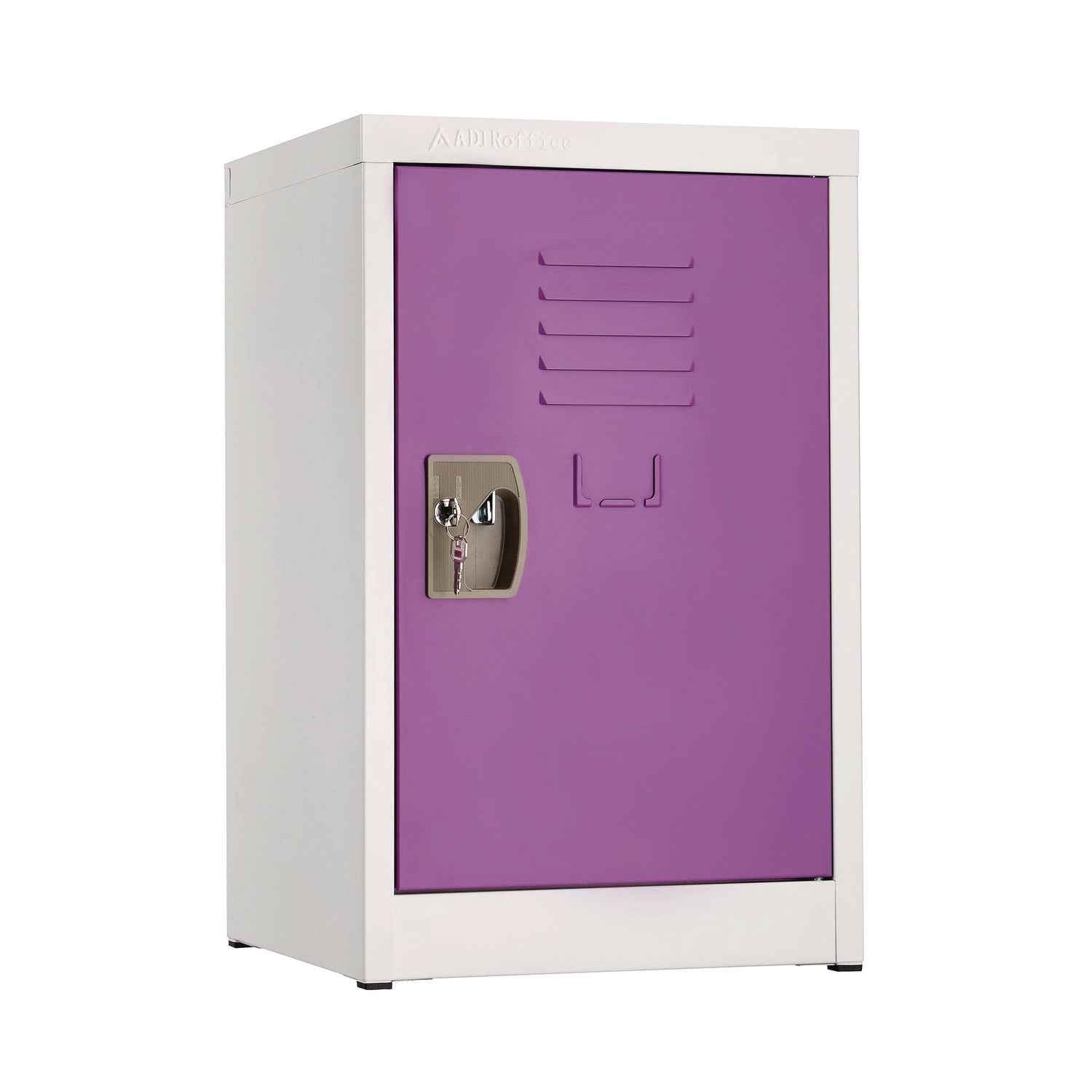 AdirOffice Steel Storage Locker, 1 Compartment, 15 x 15 x 24, Purple