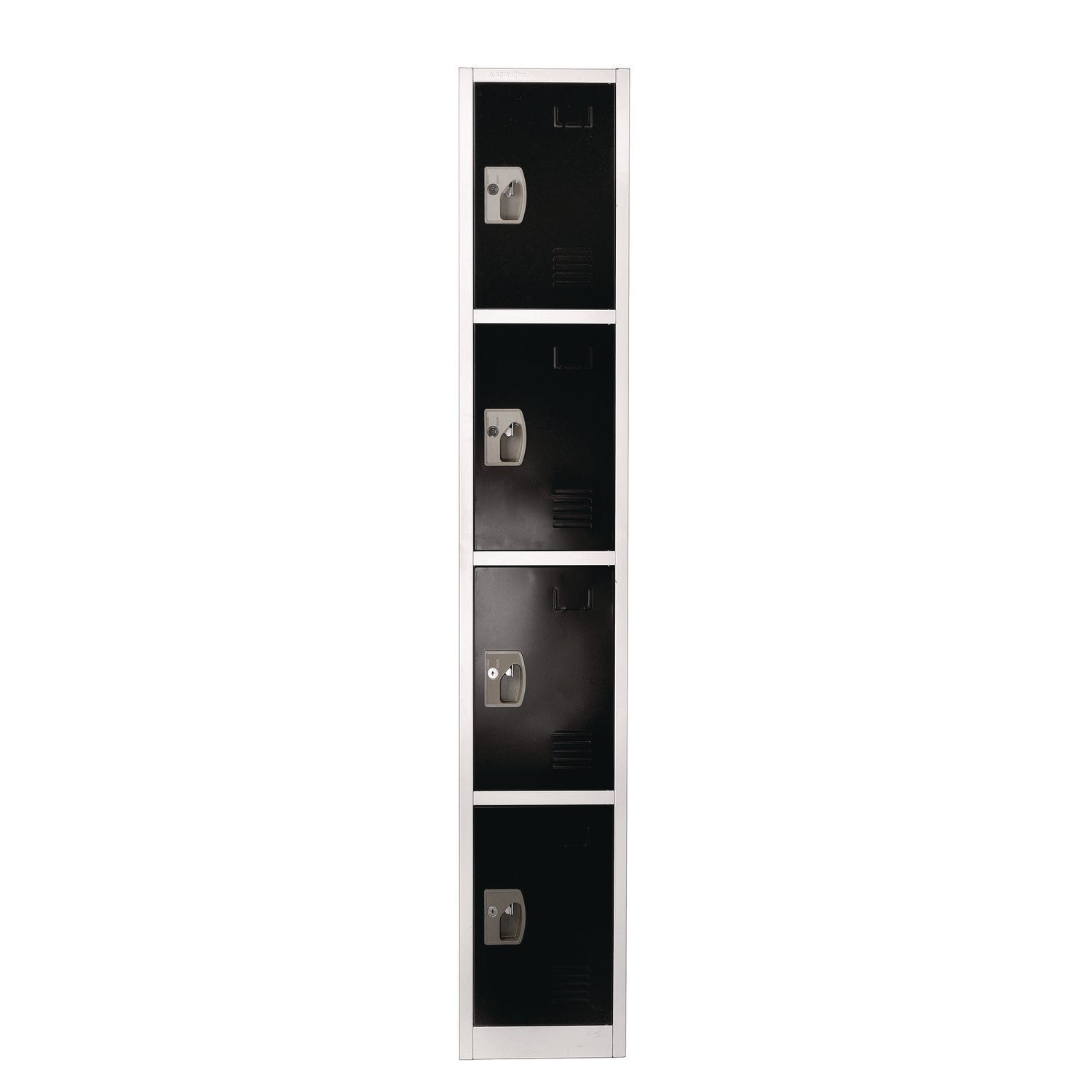 AdirOffice Steel Storage Locker | 4-Door Black