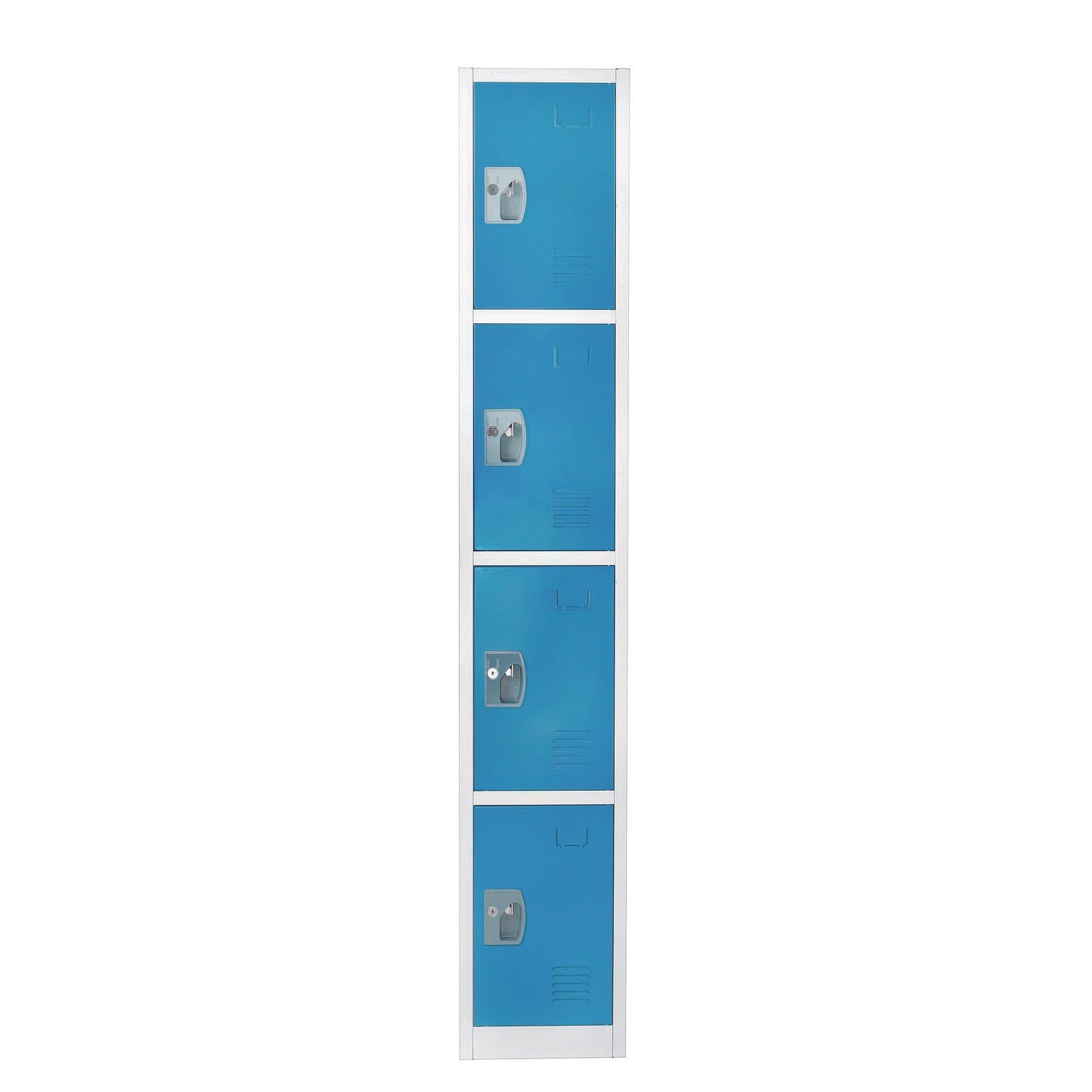 AdirOffice Steel Storage Locker | 4-Door Blue