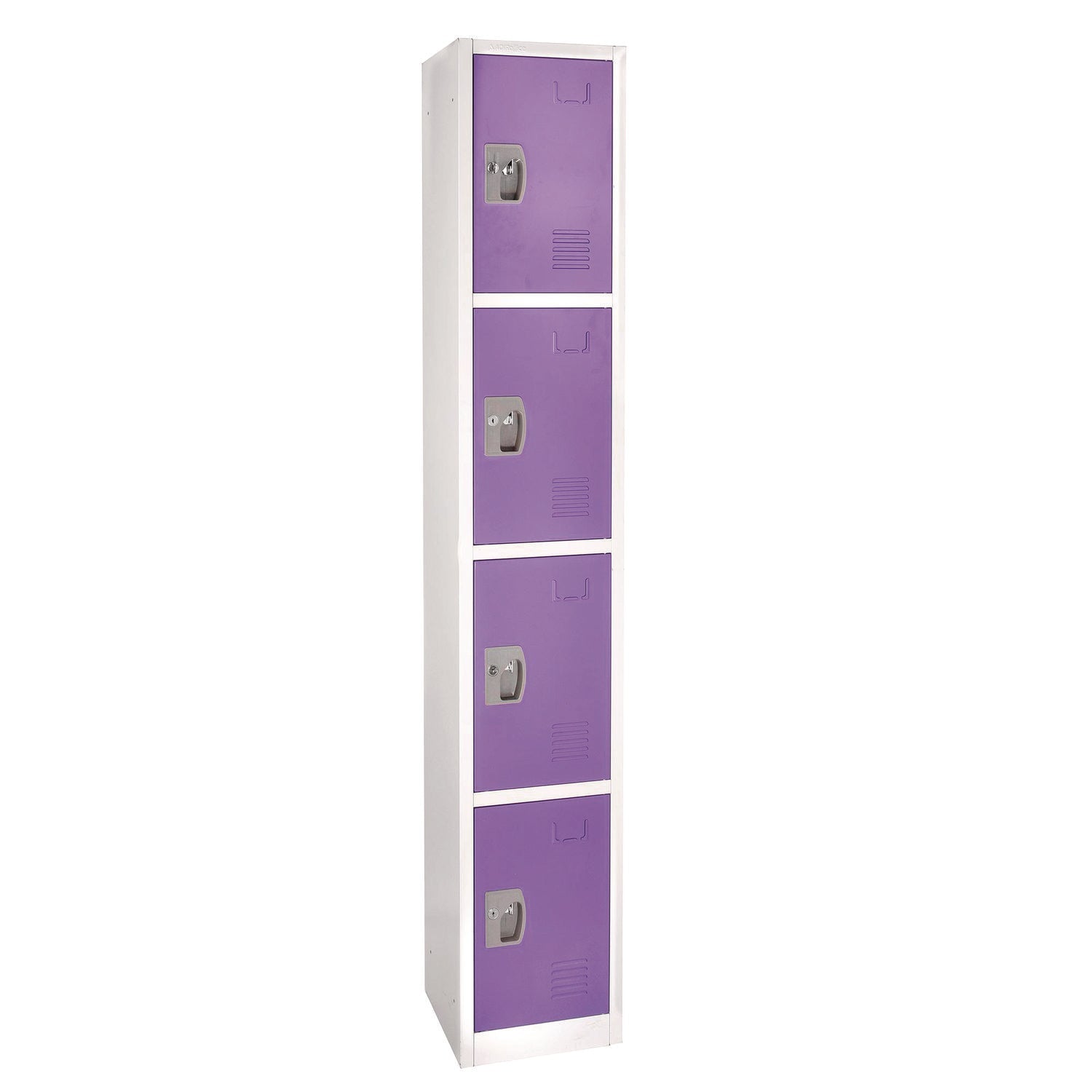AdirOffice Steel Storage Locker | 4-Door Purple