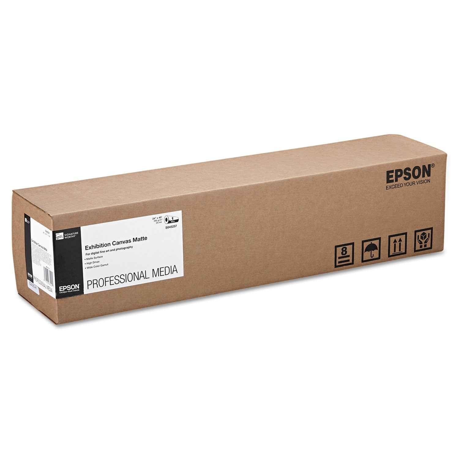Epson® Exhibition Canvas, 23 Mil, 24" X 40 Ft, Matte White