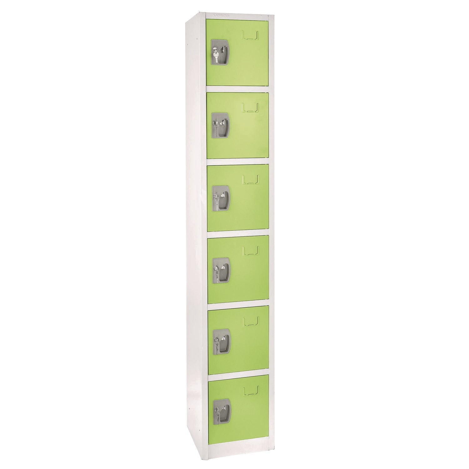 AdirOffice Steel Storage Locker | 6-Door Green
