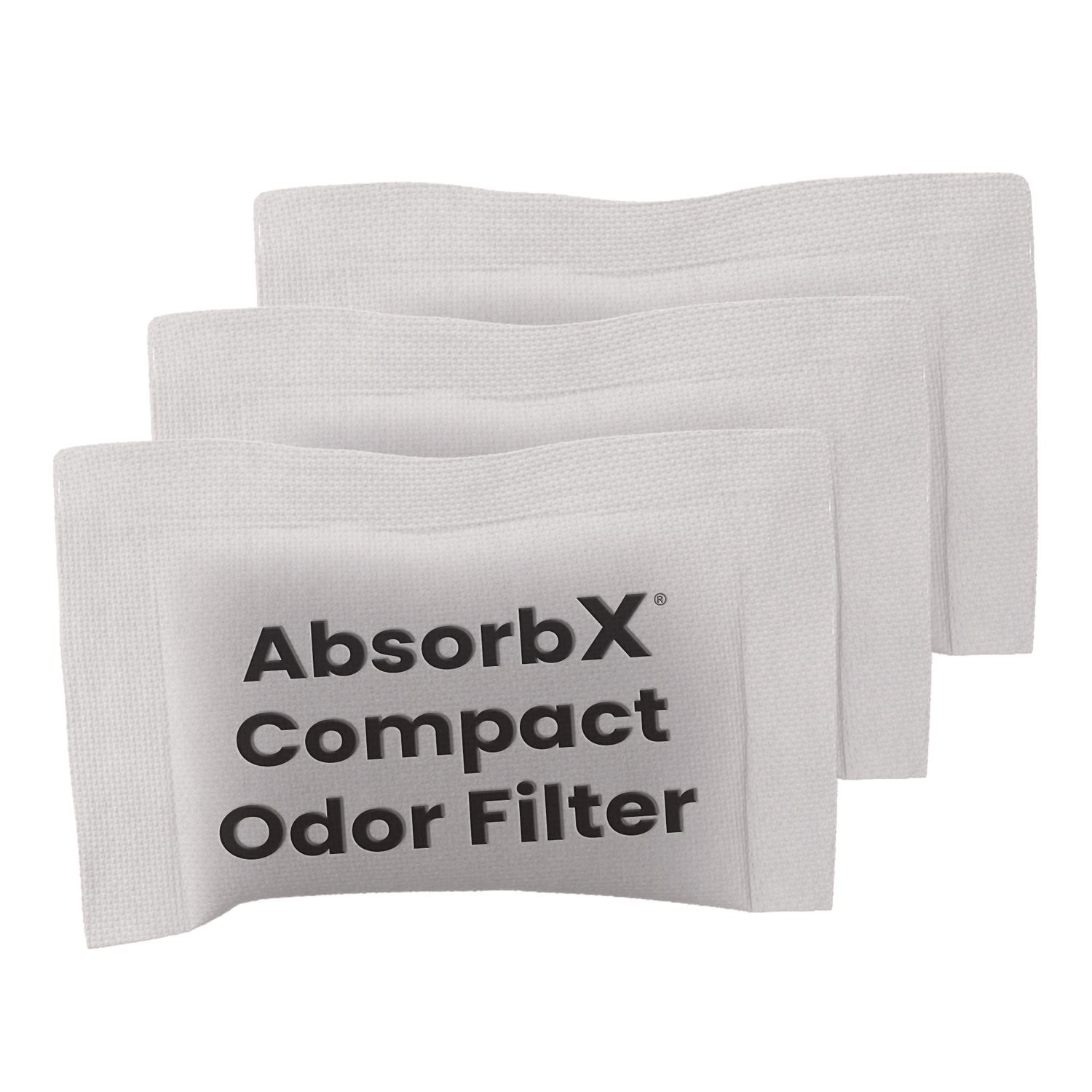 HLS Commercial® AbsorbX Compact Odor Filter, 0.03 lb Bag, Unscented, 3/Pack