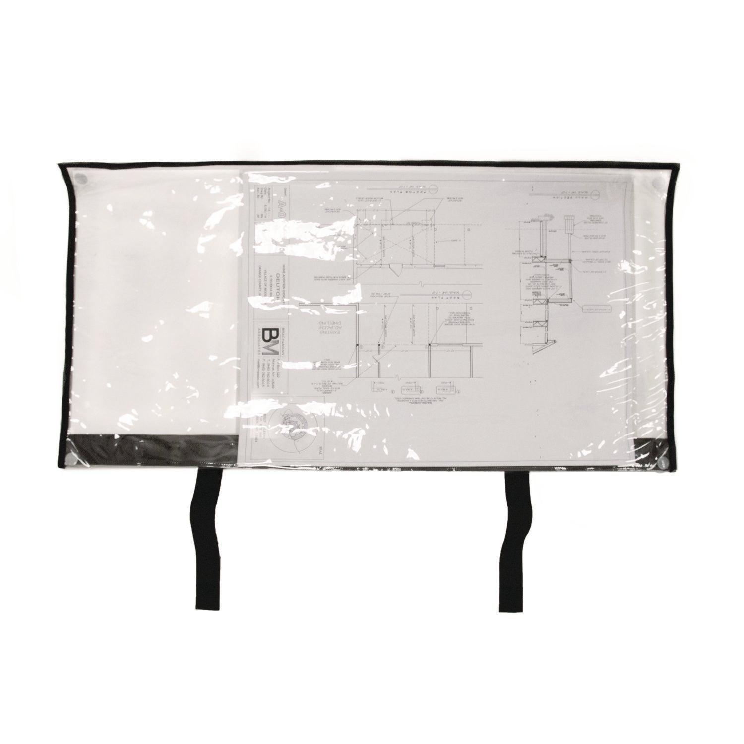 AdirOffice Large Document Protection Blueprint Plan Holder, Holds ARCH E (36" x 48"), Clear