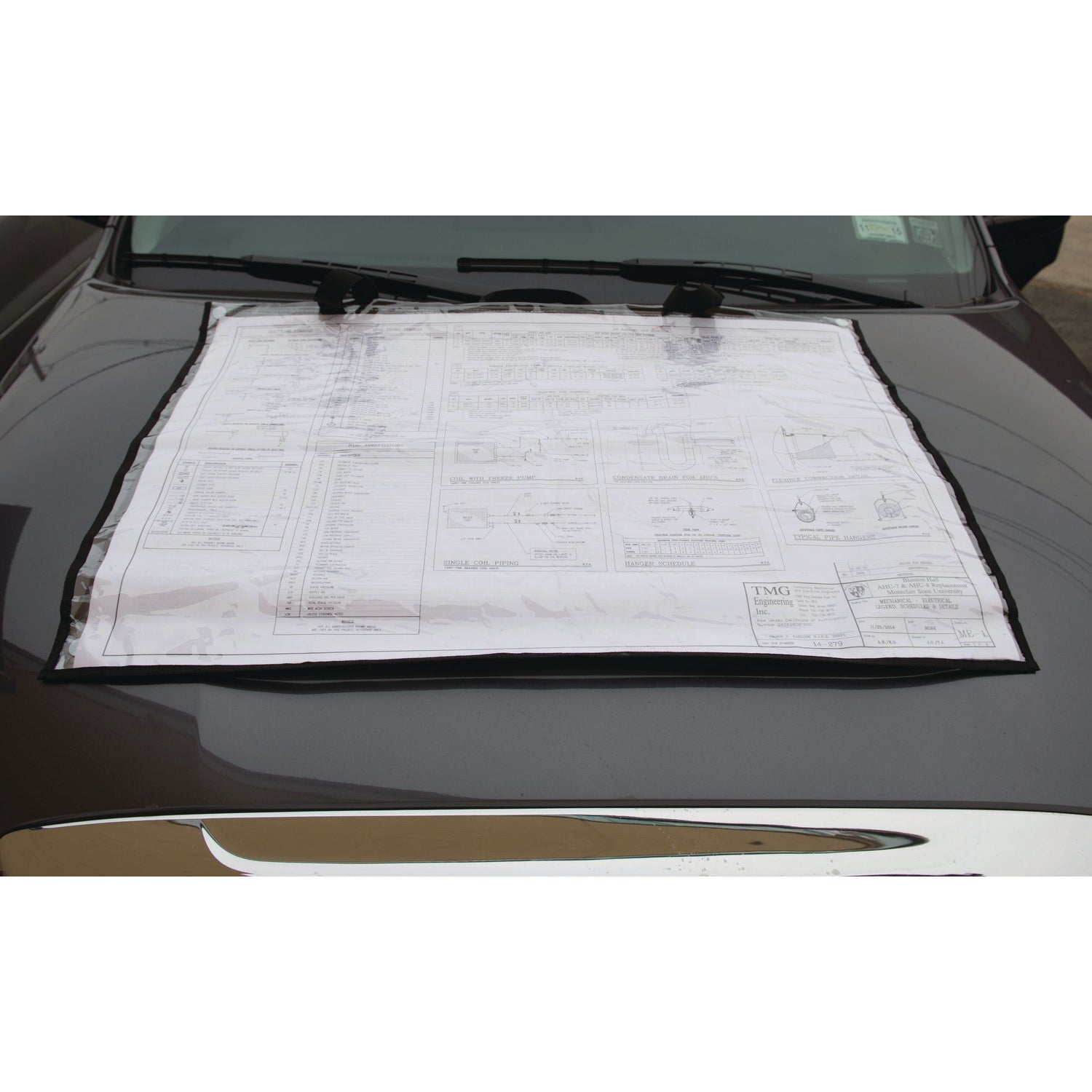 AdirOffice Large Document Protection Blueprint Plan Holder, Holds ARCH E (36" x 48"), Clear