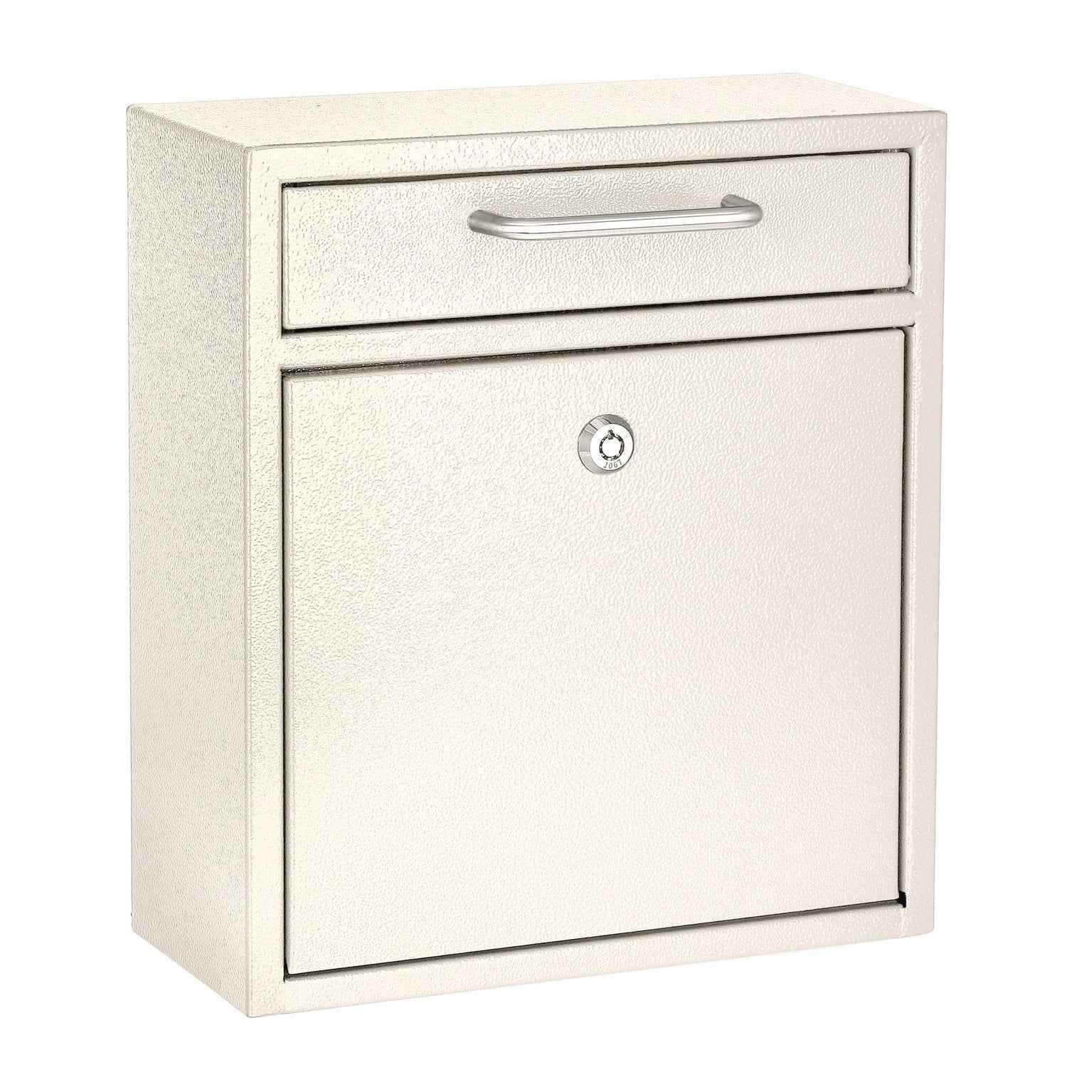 AdirOffice Medium Ultimate Wall Mounted Mail Box, 10.4 x 4.5 x 12, White