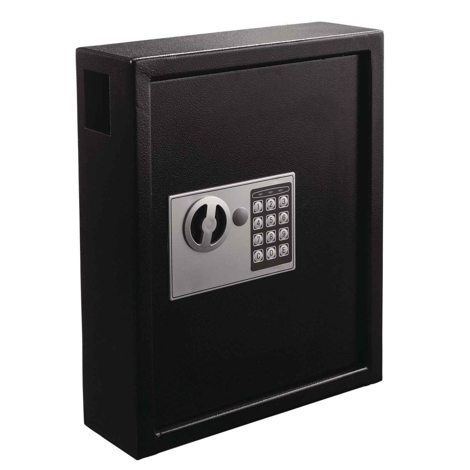 AdirOffice Steel Digital Lock Key Cabinet, 40-Key, 13 x 4 x 14.3, Stainless Steel 304, Black