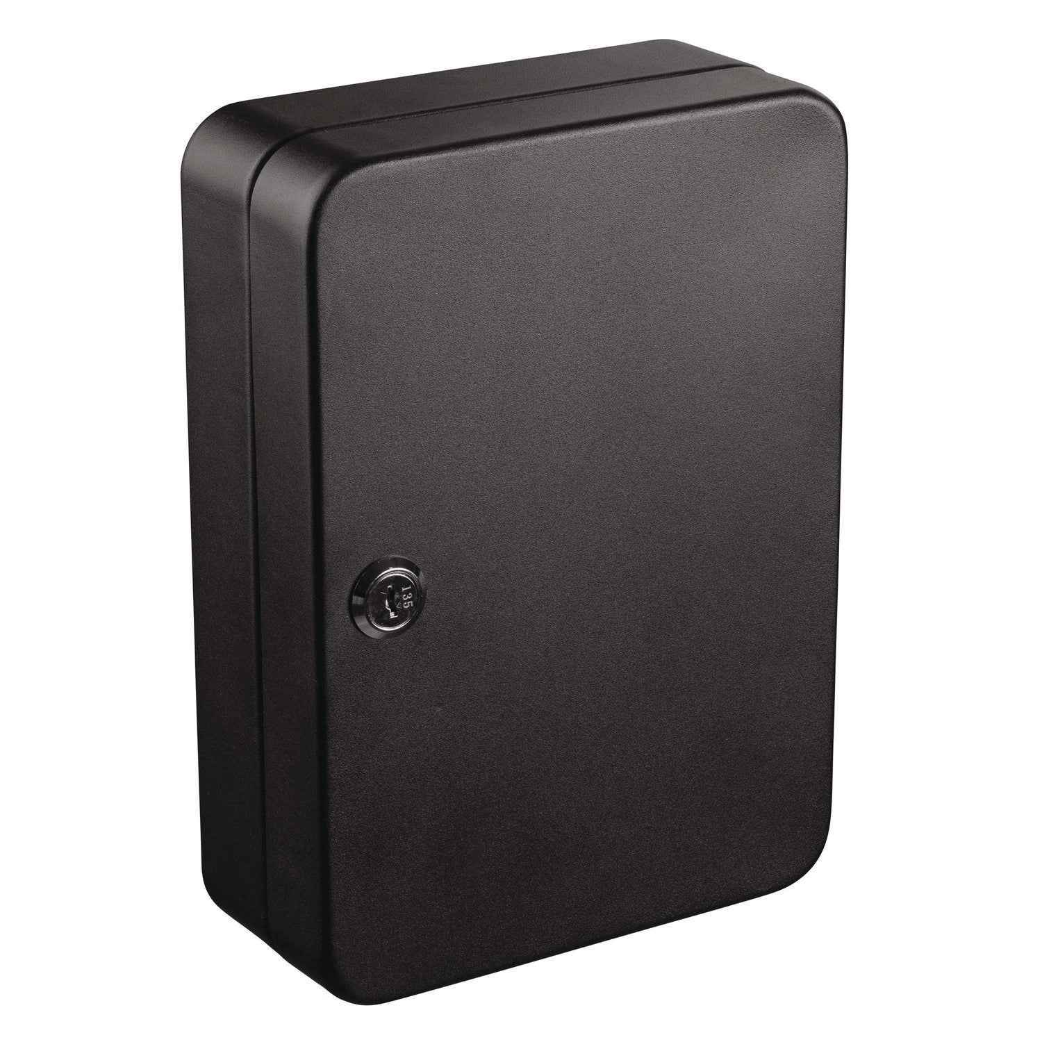 AdirOffice Steel Secure Key Cabinet with Key Lock, 48-Key, 7.1 x 3.1 x 10, Stainless Steel 304, Black