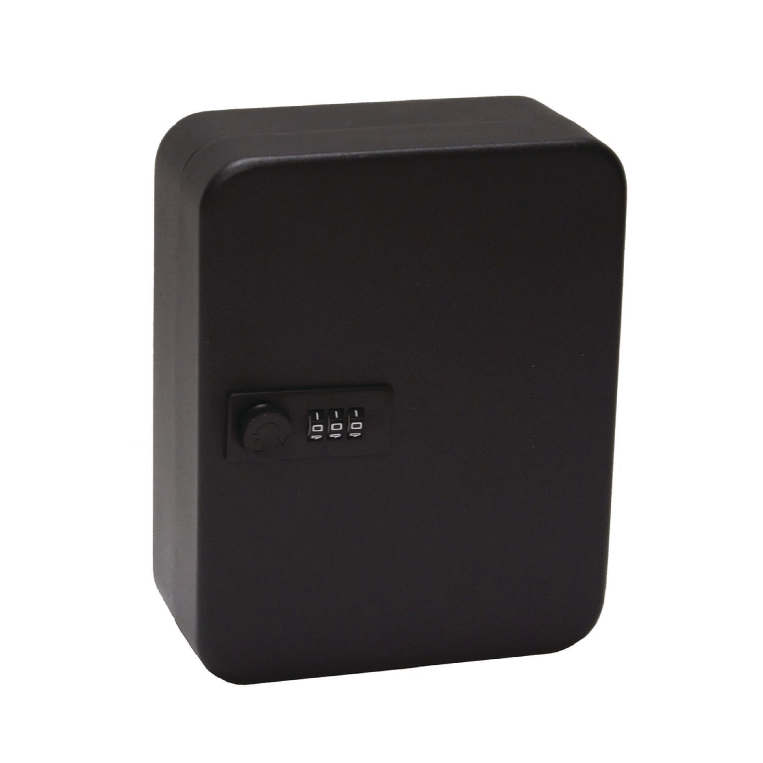AdirOffice Steel Heavy-Duty Key Cabinet with Combination Lock, 30-Key, 6.4 x 3 x 8, Stainless Steel 304, Black