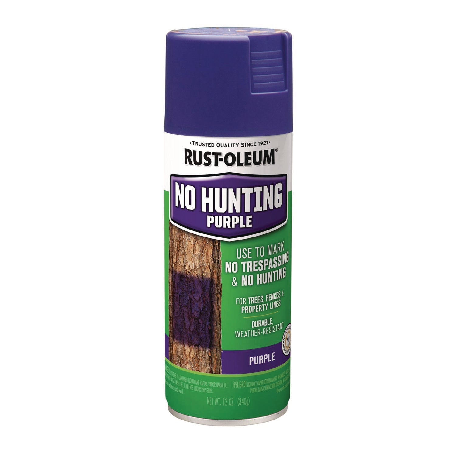 Rust-Oleum® Specialty No Hunting Purple Spray Paint, Flat No Hunting Purple, 12 oz Aerosol Can