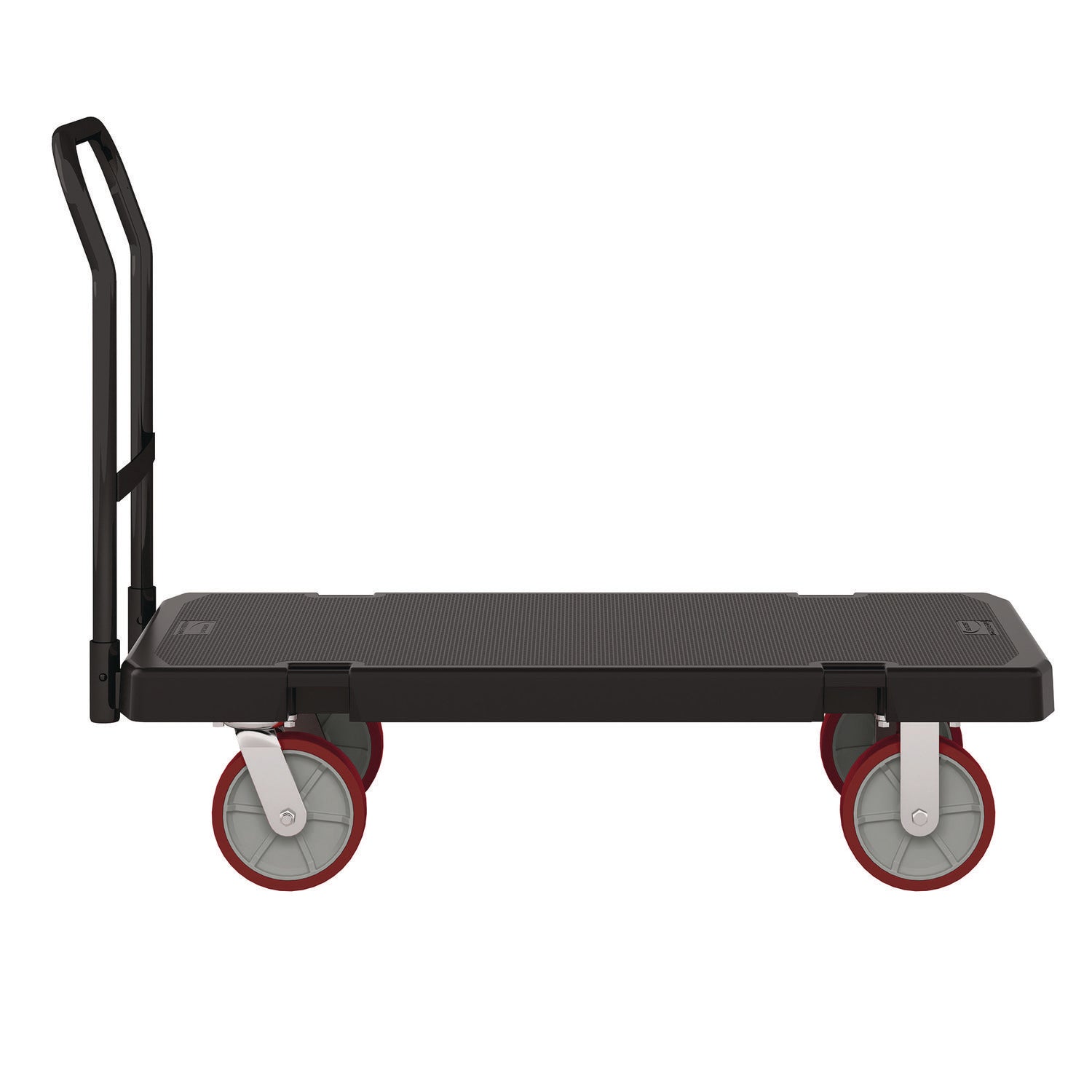 Suncast Commercial® Resin Platform Truck, 1,600 lb Capacity, 24.25 x 52.25 x 41, Black