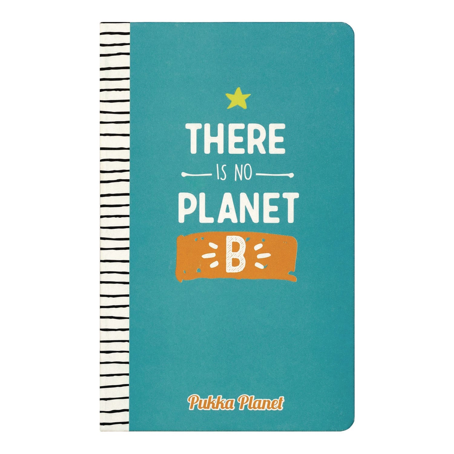 PUKKA PAD® Soft Cover Eco Notebook, 1-Subject, Medium/College Rule, Turquoise/Multicolor Cover, (96) 8.3 x 5.8 Sheets