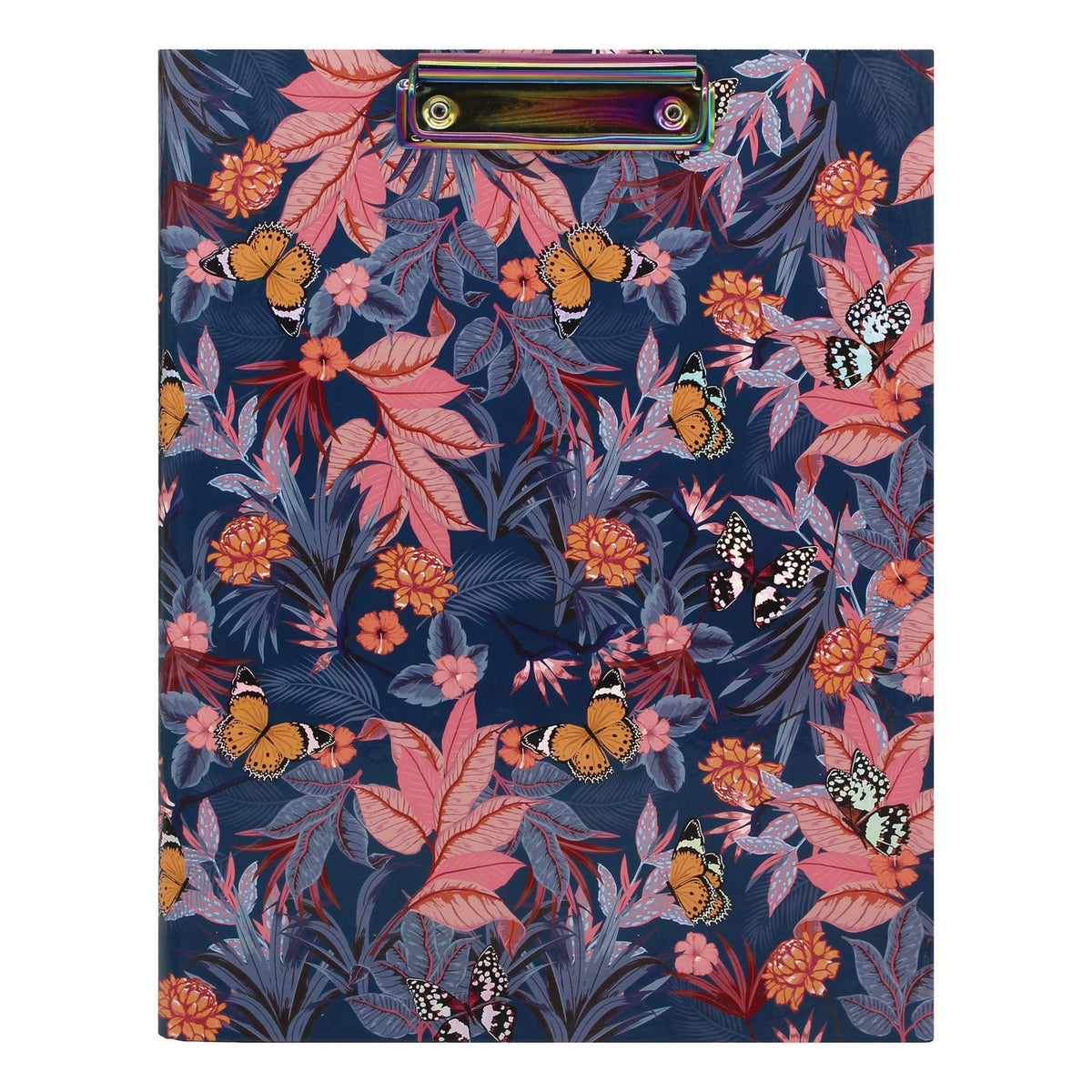 PUKKA PAD® A4 Padfolio, 8.3 x 11.7 Pad, 9.5 x 12.6, Blue/Pink/Yellow