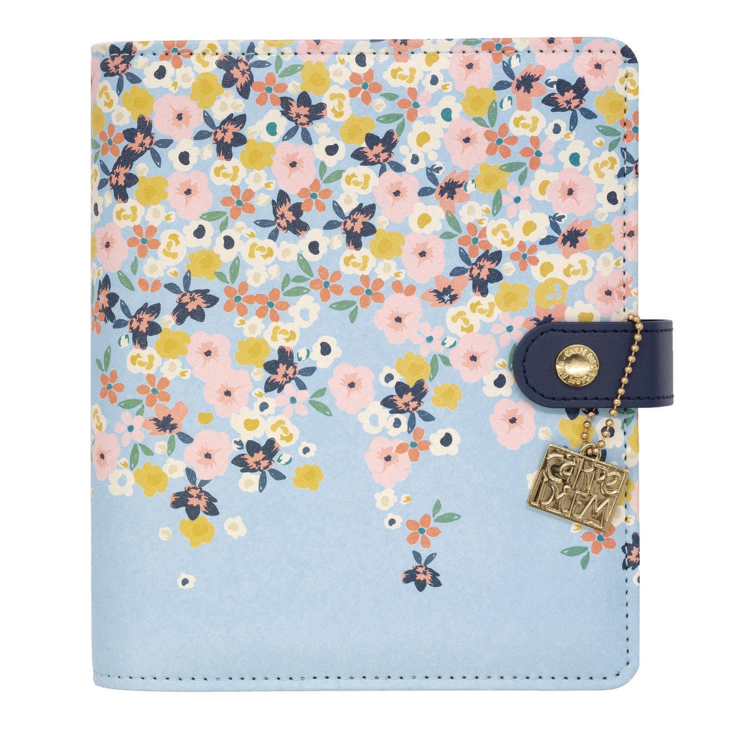 PUKKA PAD® Personal Planner, Floral, 7.48 x 6.42, Blue/Pink/White/Yellow Cover, 12-Month, Undated