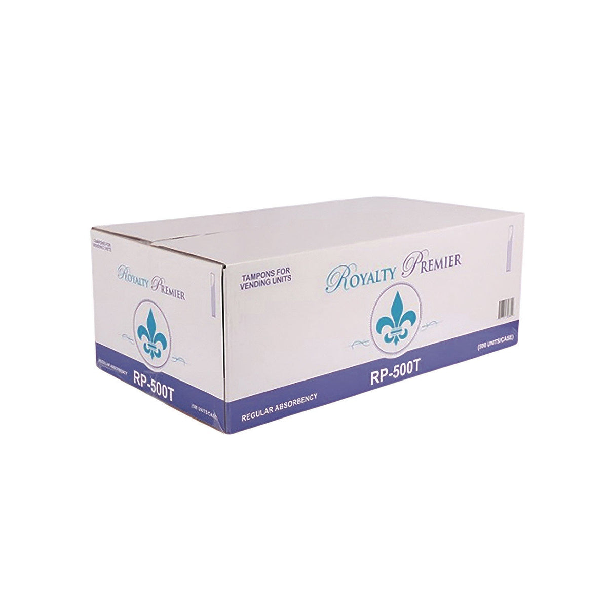 Royalty Distribution Premier Tampons for Vending Units, Regular Absorbency, 500/Carton