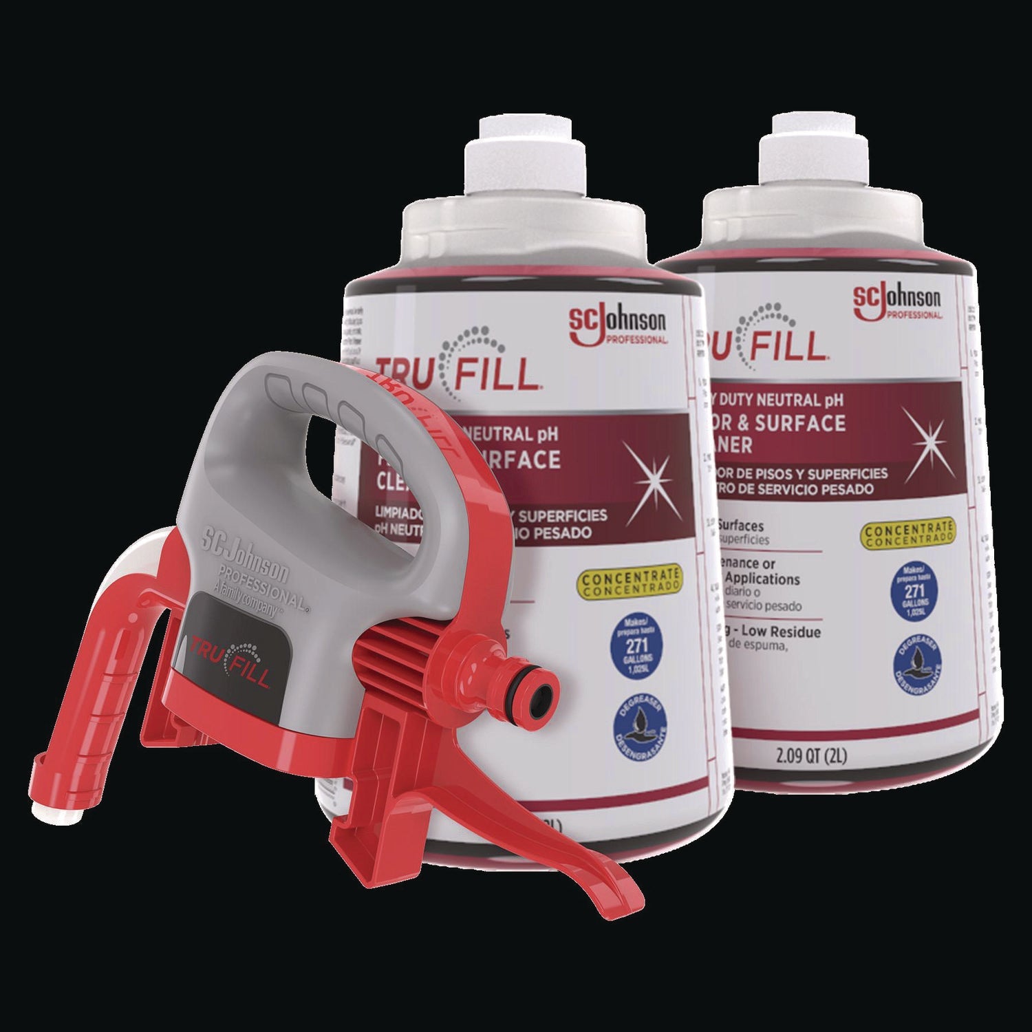 SC Johnson Professional® TruFill Starter Pack, Fresh Scent, Two 2 L Cartridges, One Dispenser Head - Bloom Skins