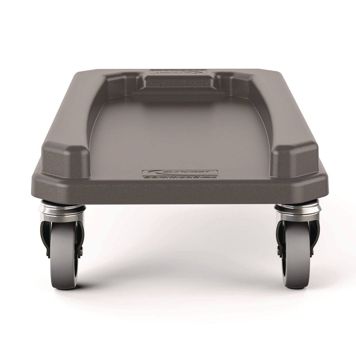 Suncast Commercial® 23 Gallon Resin Slim Trash Can Dolly, 11.88" x 20.78" x 6.18", Gray