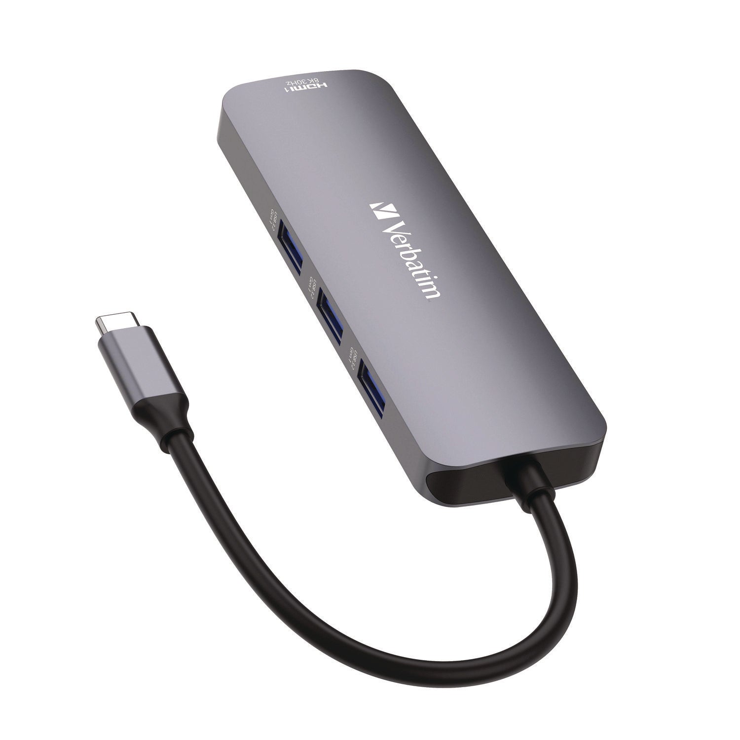 Verbatim® USB-C Pro Multiport Hub8 Port, Gray