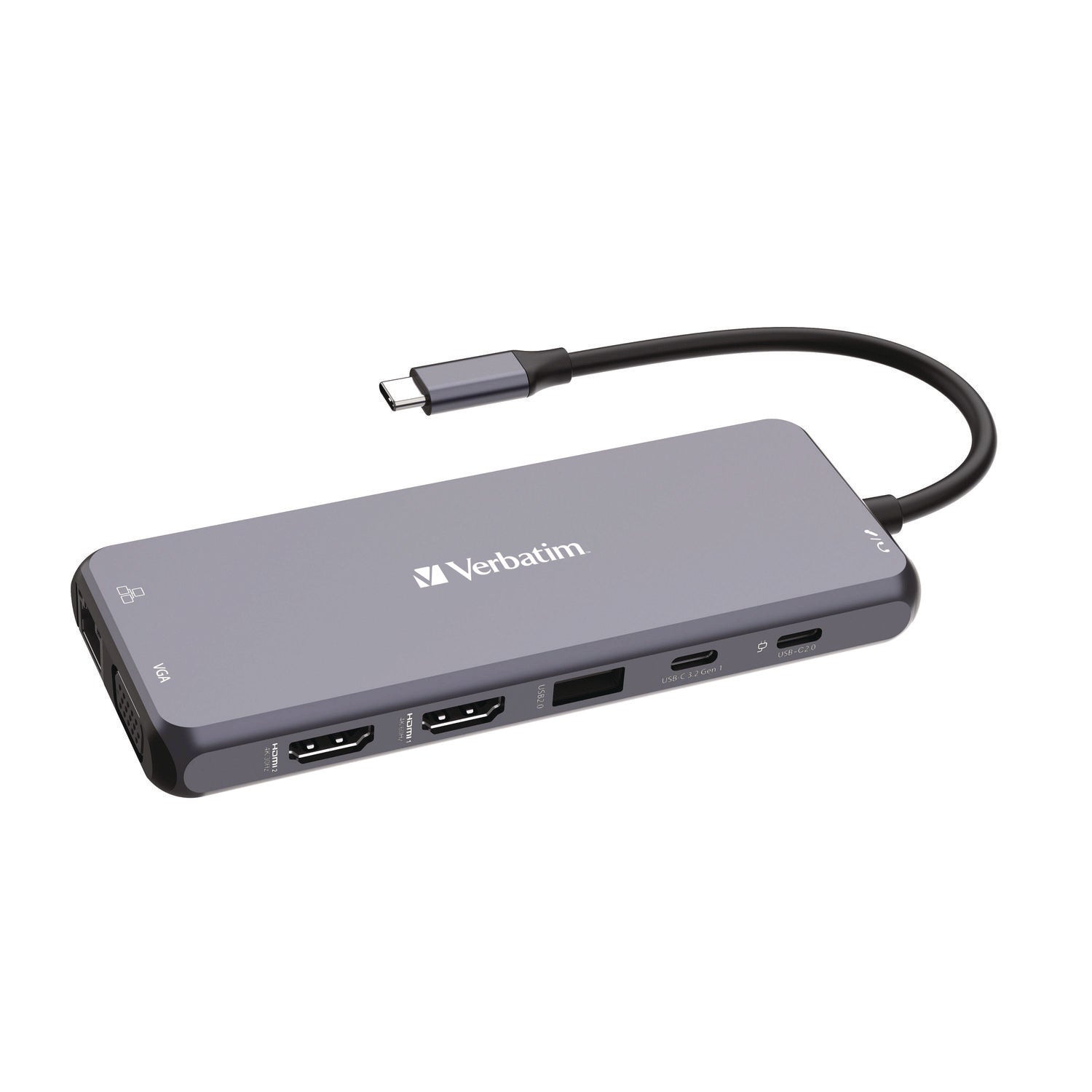 Verbatim® USB-C Pro Multiport Hub14 Port, Gray