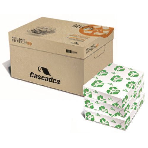 Cascades® Enviro100 Copy Paper, 92 Bright, 20 lb Bond Weight, 8.5 x 14, White, 500 Sheets/Ream, 10 Reams/Carton