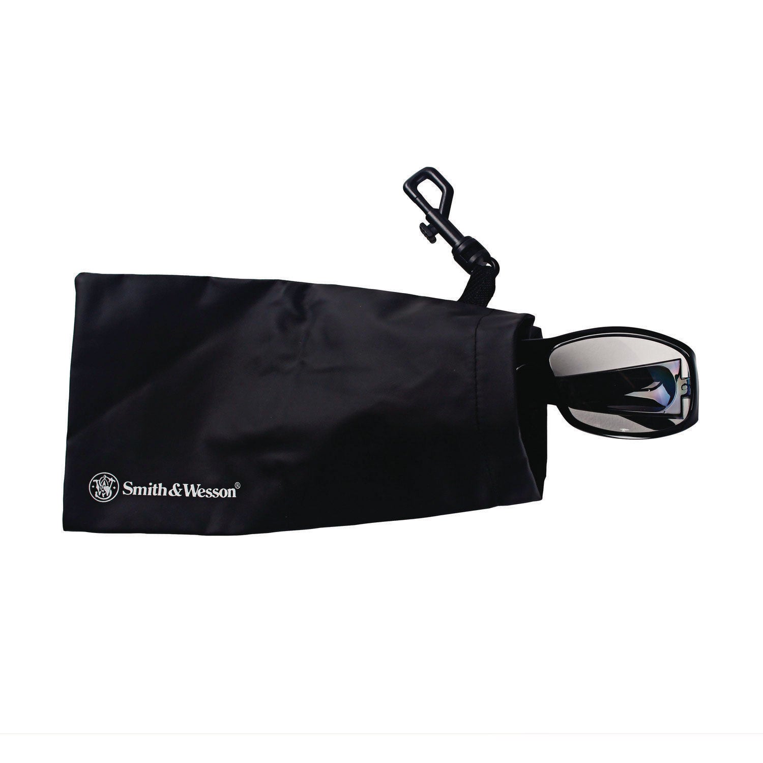 Smith & Wesson® Safety Glasses Carrying Pouch with Belt Clip, 4.25 x 0.25 x 4.25, Black, 12/Carton - Bloom Skins