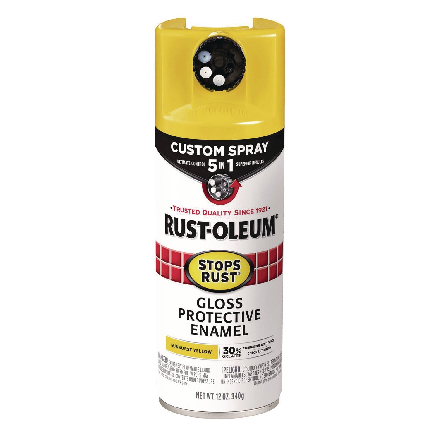 Rust-Oleum Stops Rust 5-in-1 Spray Paint|Yellow