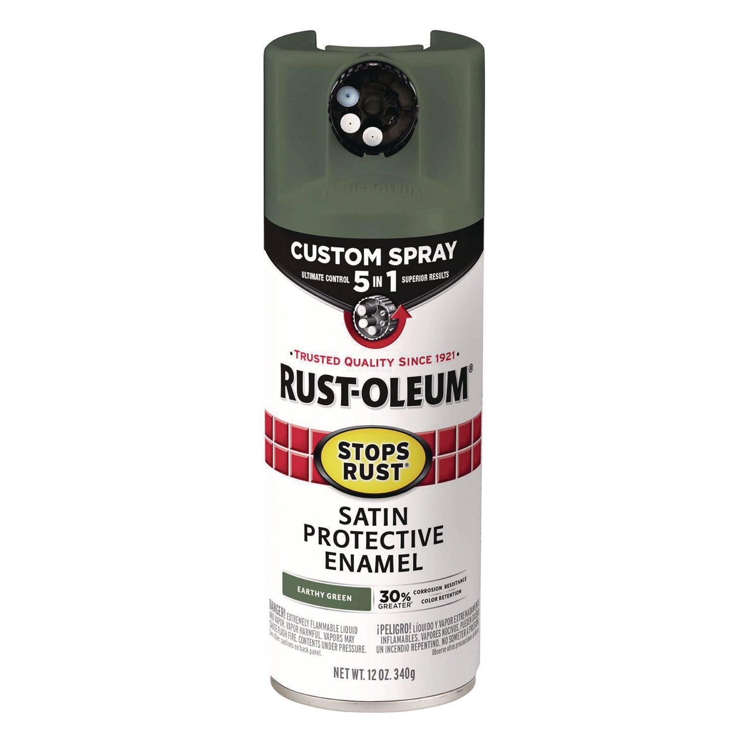 Rust-Oleum Stops Rust 5-in-1 Spray Paint | Green
