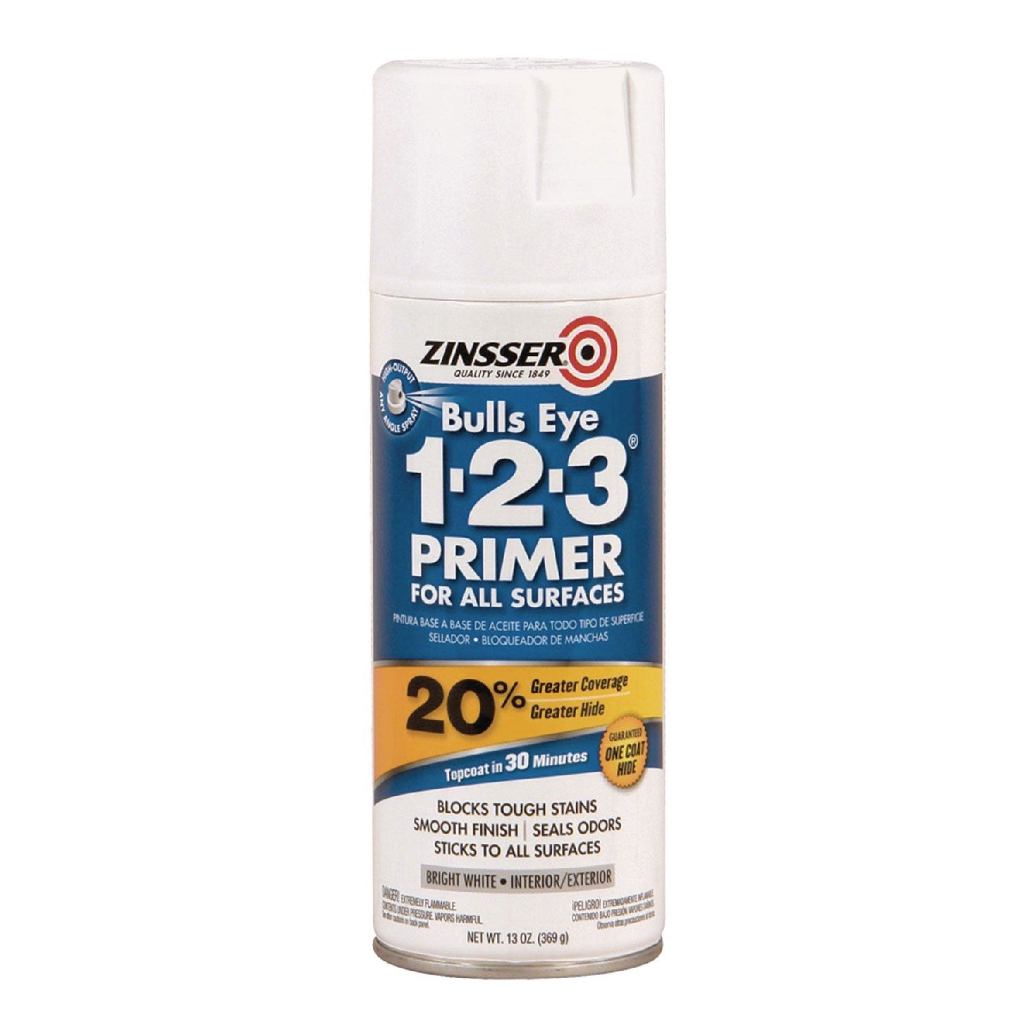 Zinsser Bulls Eye 1-2-3 Primer Spray | 6/Carton