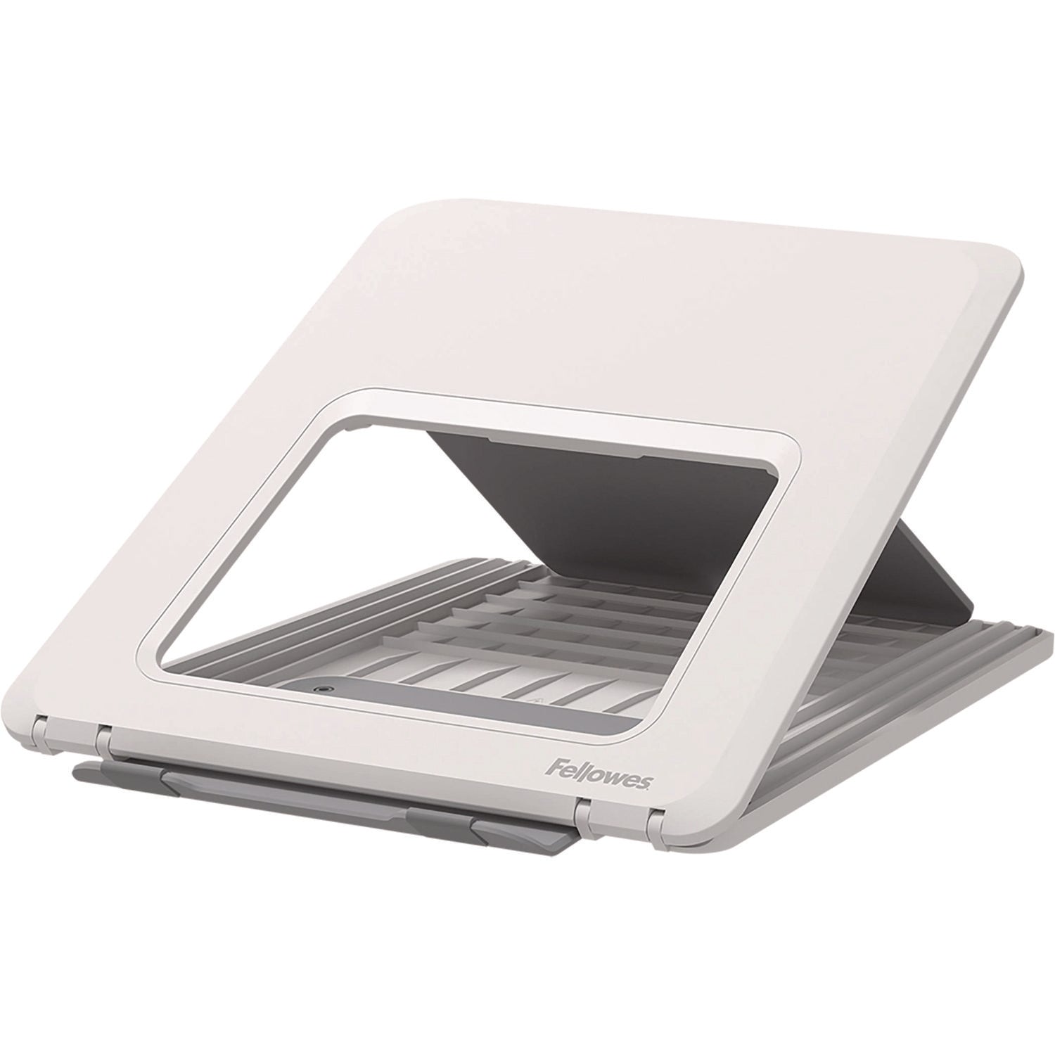 Fellowes® Breyta Laptop Stand, 9.25" x 10.55" x 0.55" to 8", White, Supports Up to 8.8 lbs