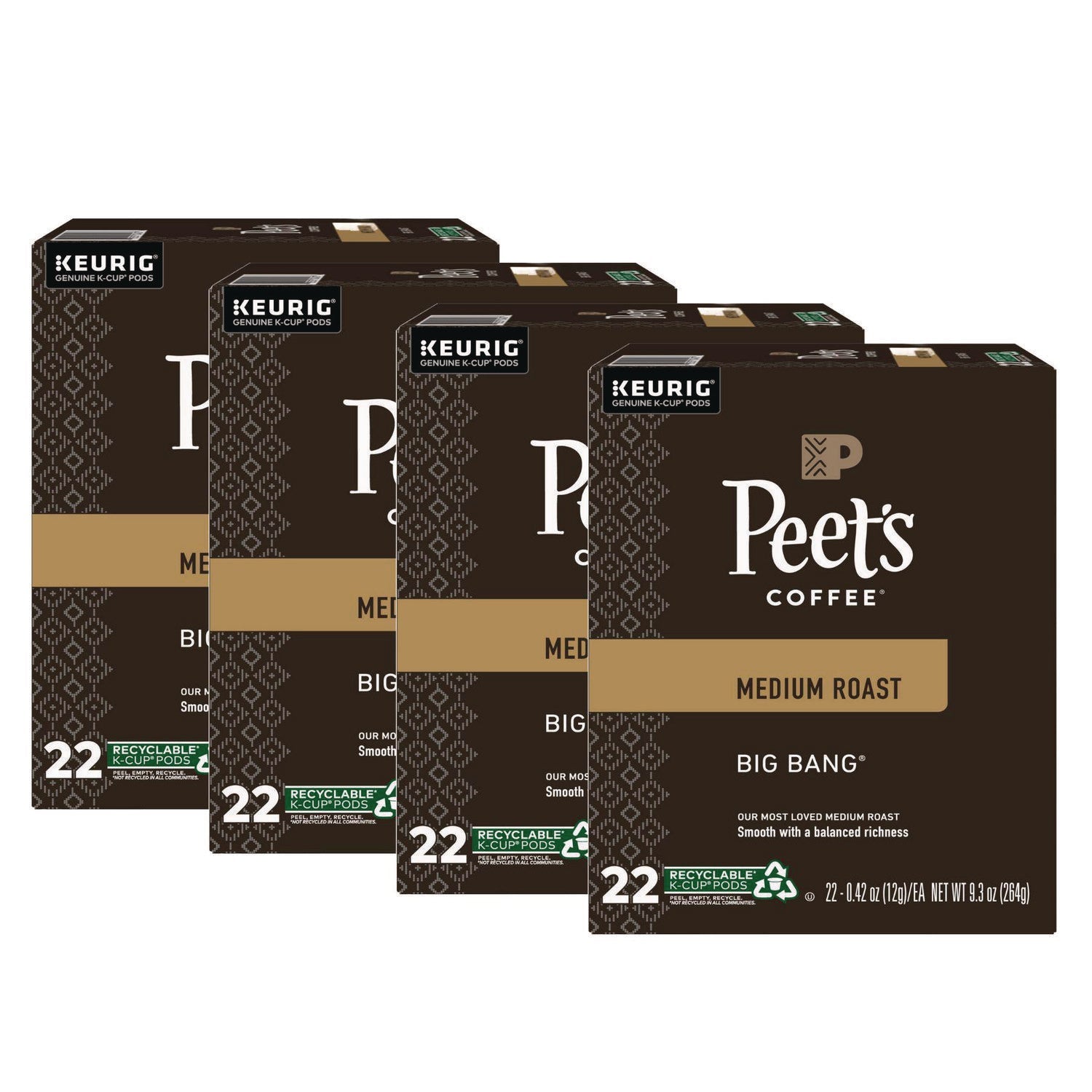 Peet's Coffee & Tea® Big Bang K-Cups, 88/Carton