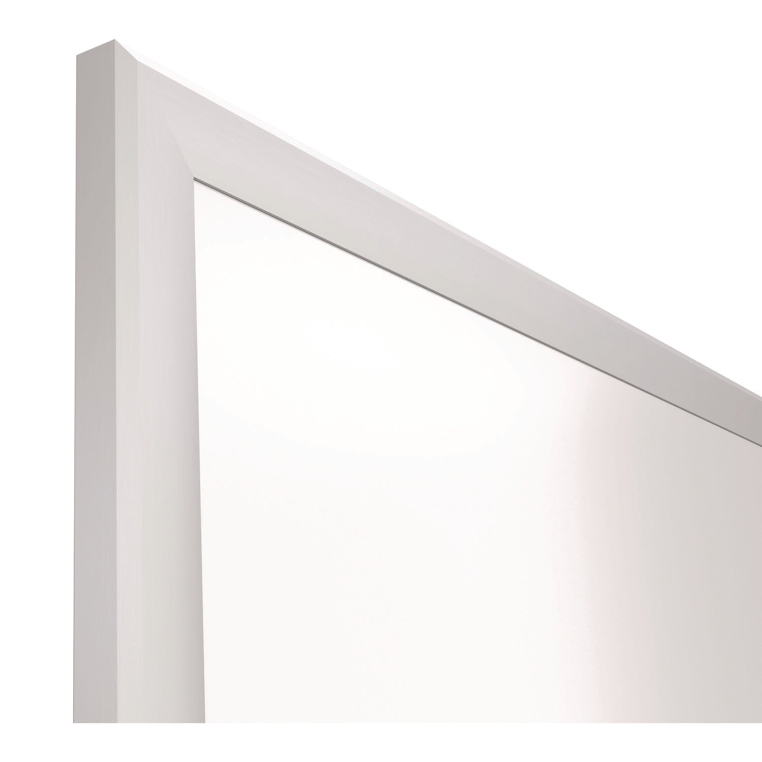 TRU RED™ Magnetic Steel Dry Erase Board, 48" x 96", White Surface, White Aluminum Frame