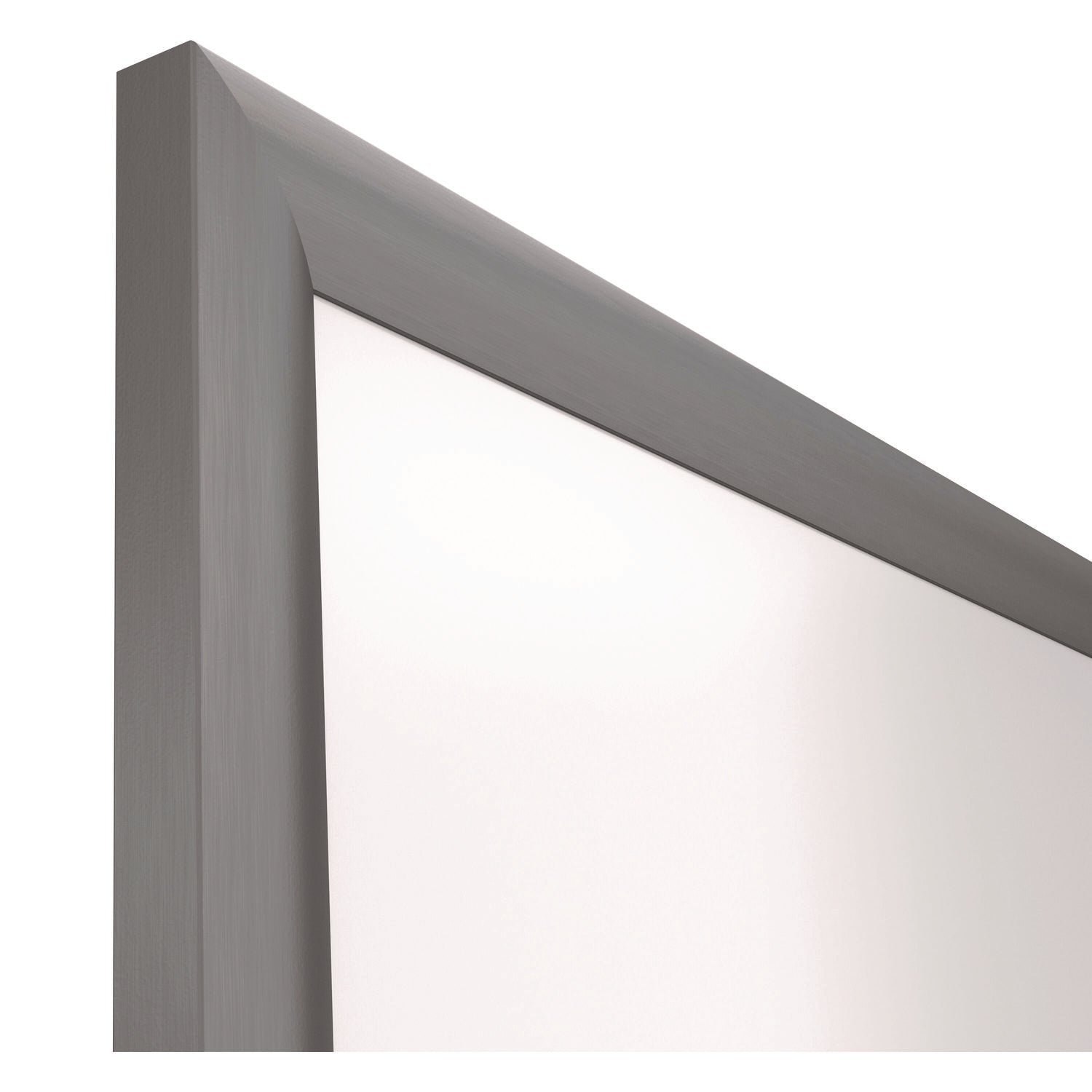 TRU RED™ Magnetic Porcelain Dry Erase Board, 96" x 48", White Surface, Gray/Natural Aluminum Frame