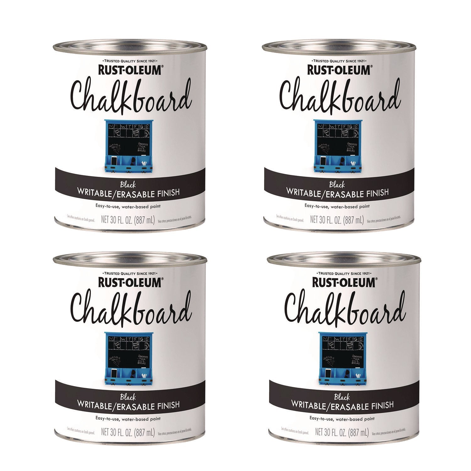 Rust-Oleum Chalkboard Paint | Matte Black 4/Carton
