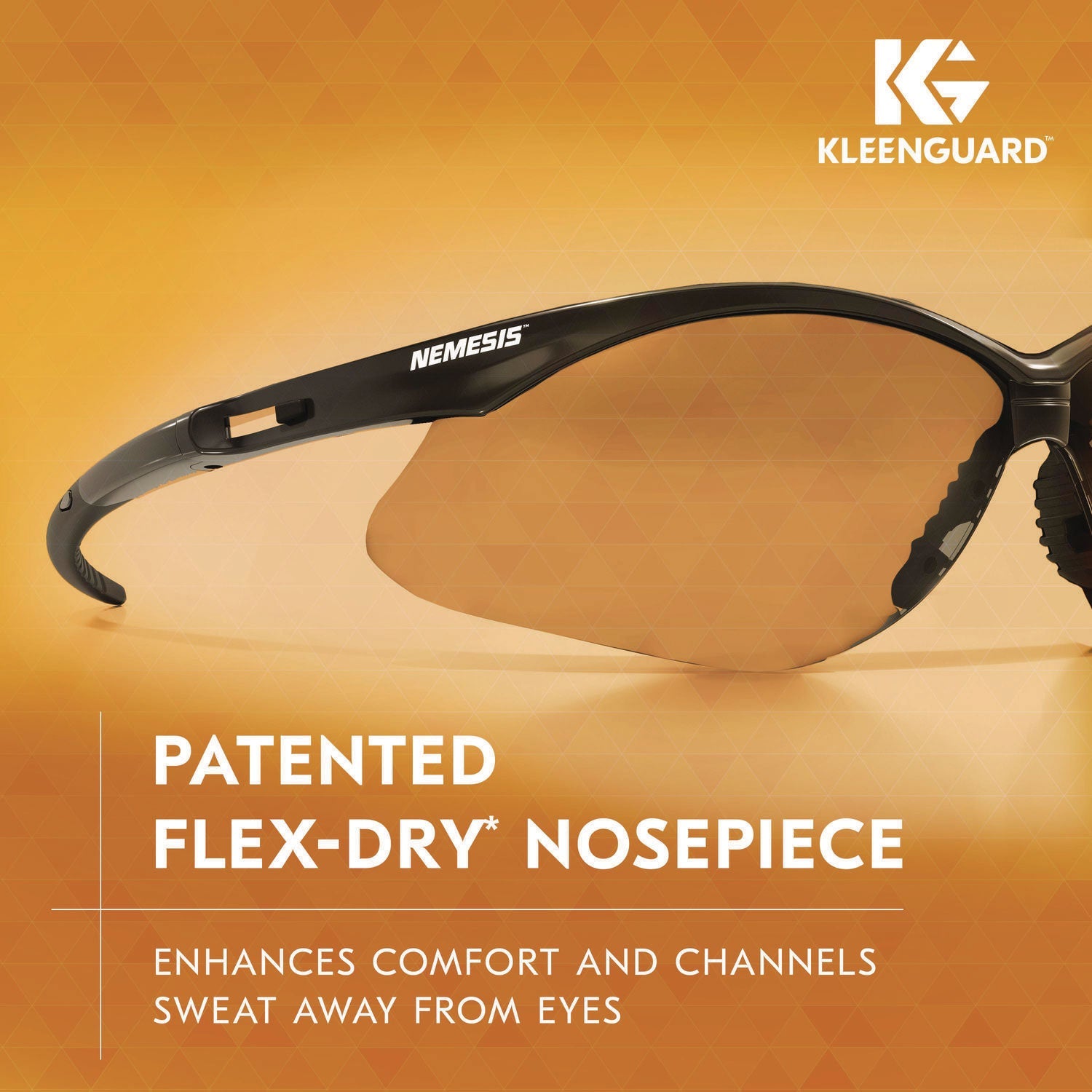 KleenGuard™ Nemesis Safety Glasses, Black Frame, Indoor/Outdoor Lens - Bloom Skins