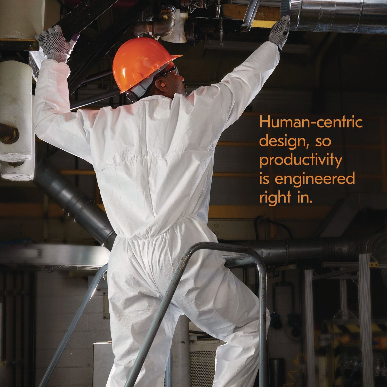 KleenGuard™ KGA35 Liquid and Particle Protection Coveralls, Elastic Wrist and Ankles, Large, White, 25/Carton - Bloom Skins