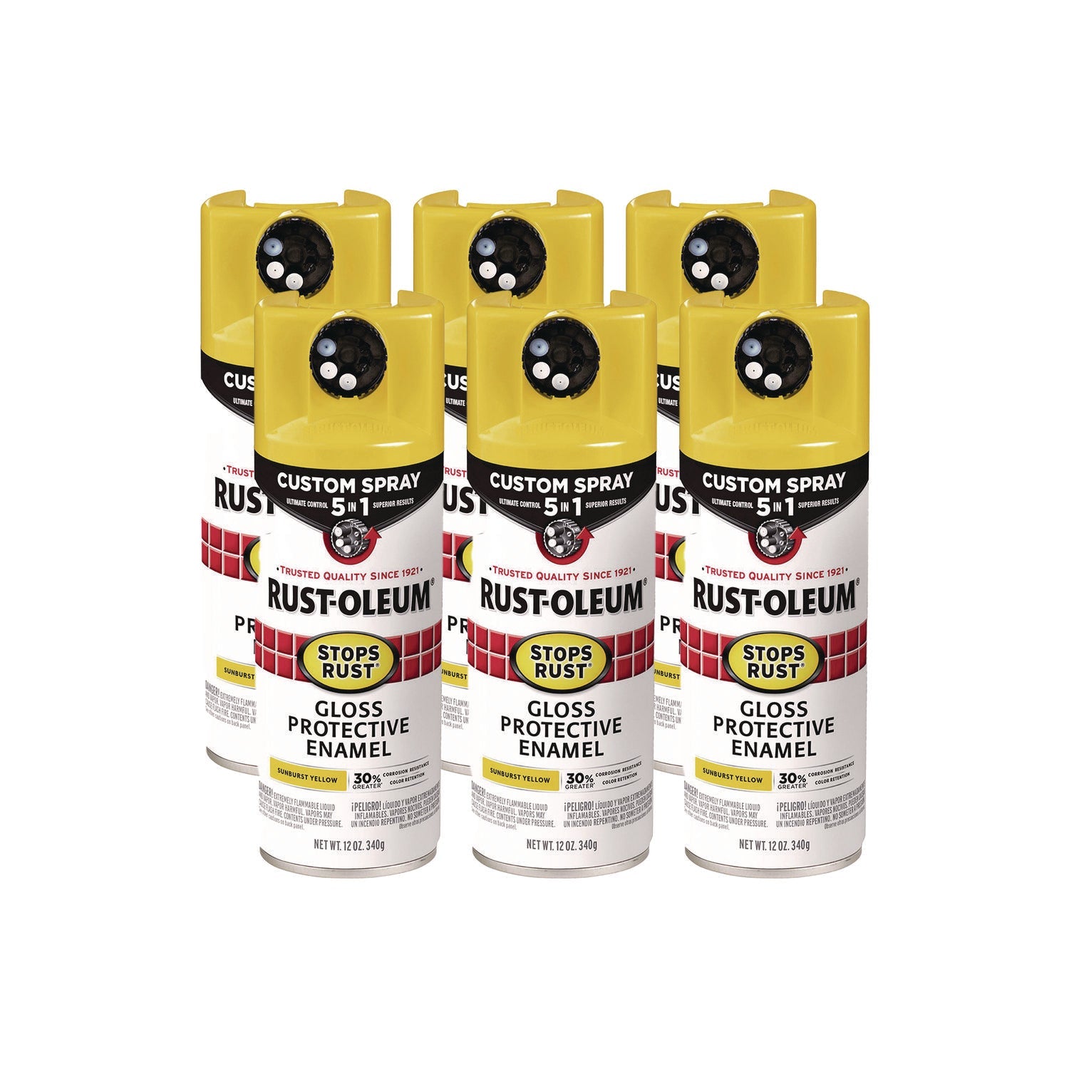 Rust-Oleum Stops Rust 5-in-1 Spray Paint|Yellow