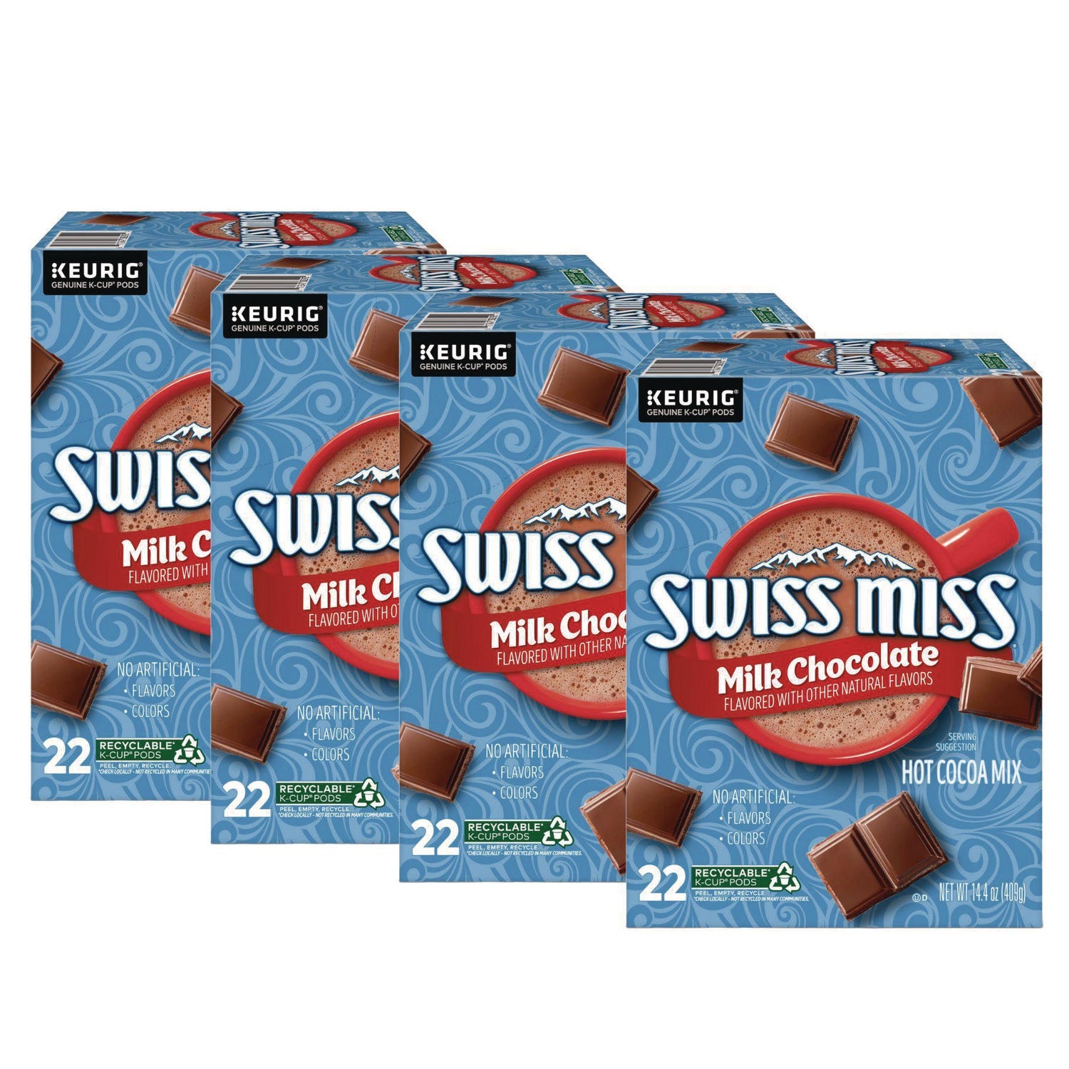 Swiss Miss® Milk Chocolate Hot Cocoa K-Cups, 88/Carton