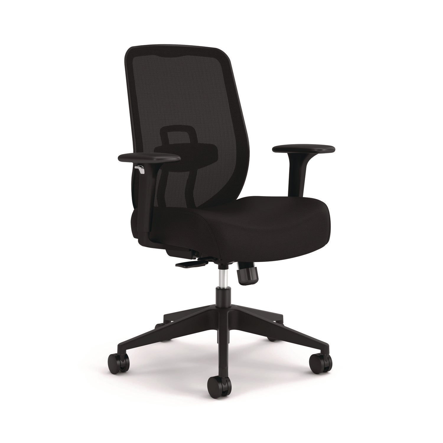 HON® Altern Mesh Mid-Back Task Chair, 17.95 to 21.1 Seat Height, Black Seat, Black Back, Black Base