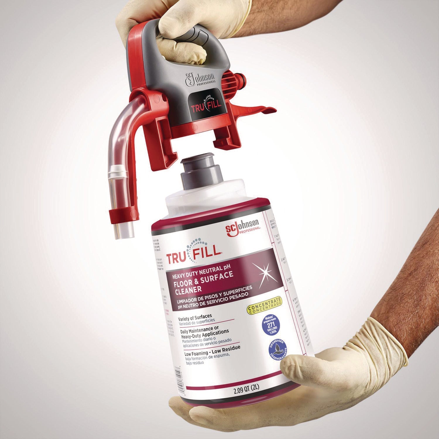 SC Johnson Professional® TruFill Starter Pack, Fresh Scent, Two 2 L Cartridges, One Dispenser Head - Bloom Skins