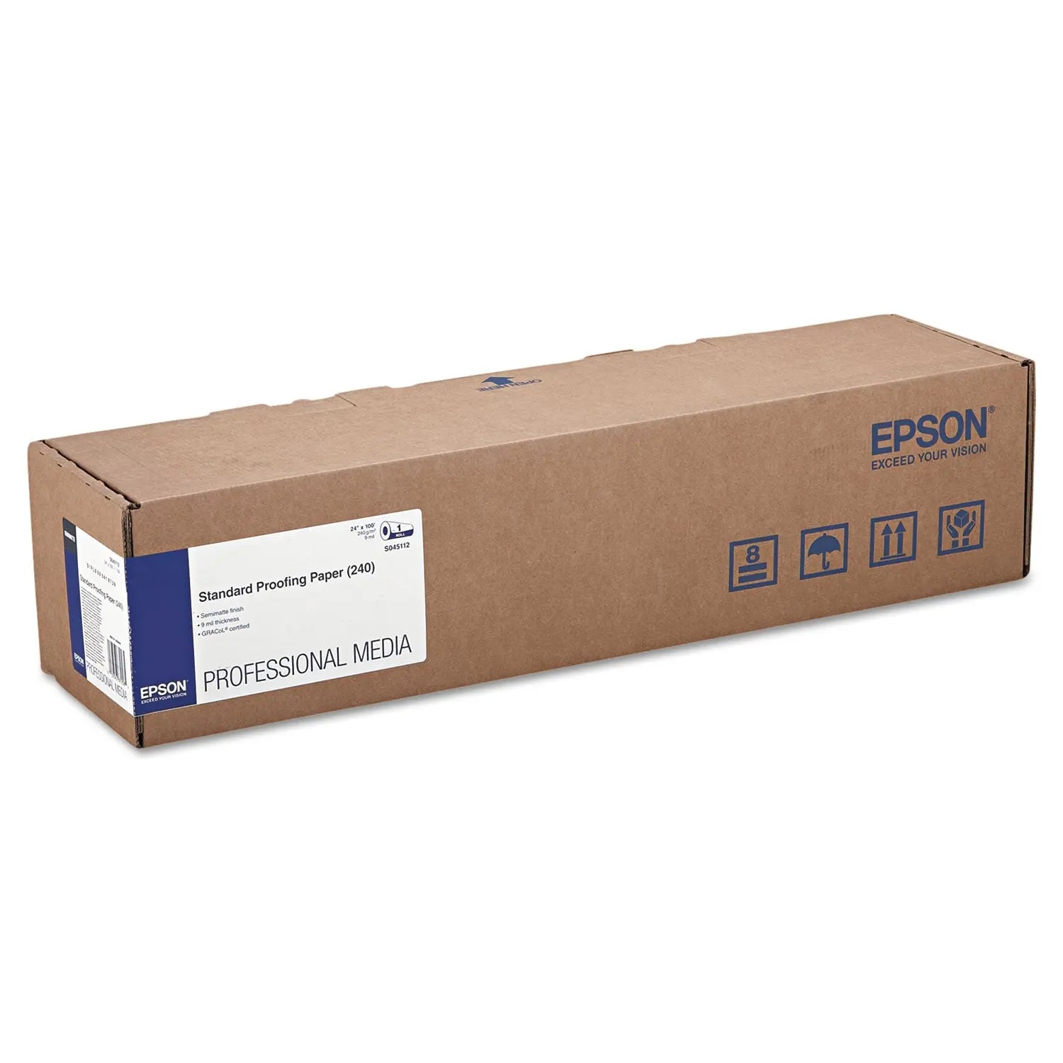 Epson® Standard Proofing Paper Roll, 9 Mil, 24" X 100 Ft, Semi-Matte White - Bloom Skins