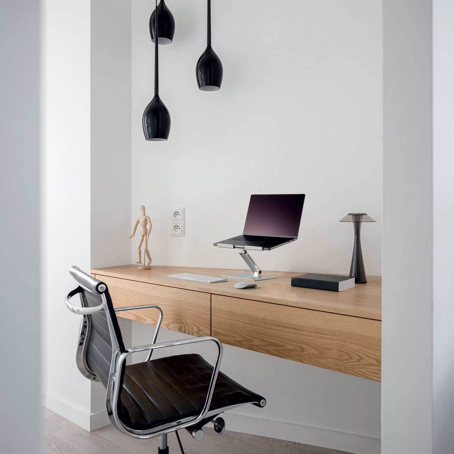 Durable® Folding Adjustable Laptop Mount, Silver, Supports 11 lbs - Bloom Skins