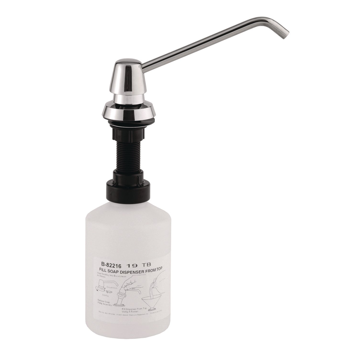 Bobrick Bottle Cap for B-22 Soap Dispenser, Black