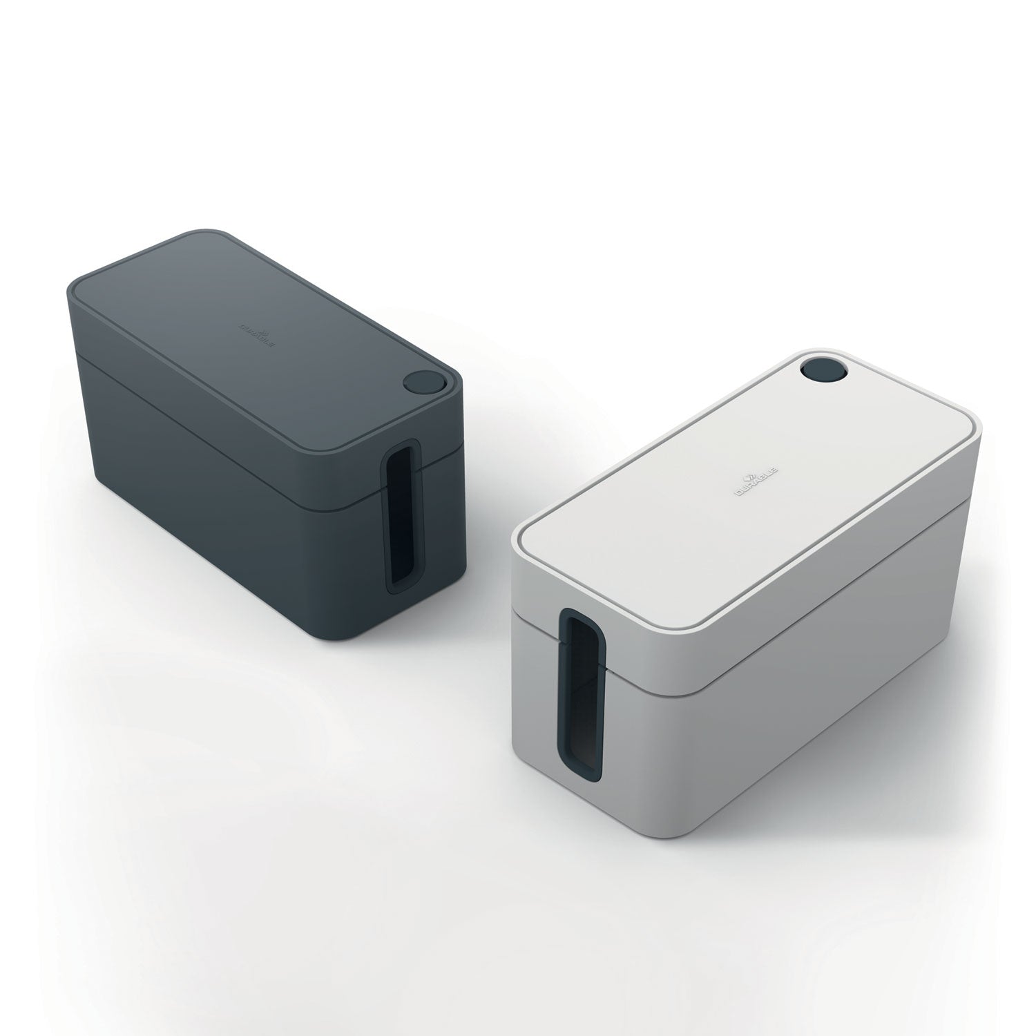 Durable® CAVOLINE Cable Management Box, 9.6" w x 4.96" d x 4.56" h, Small, Gray - Bloom Skins