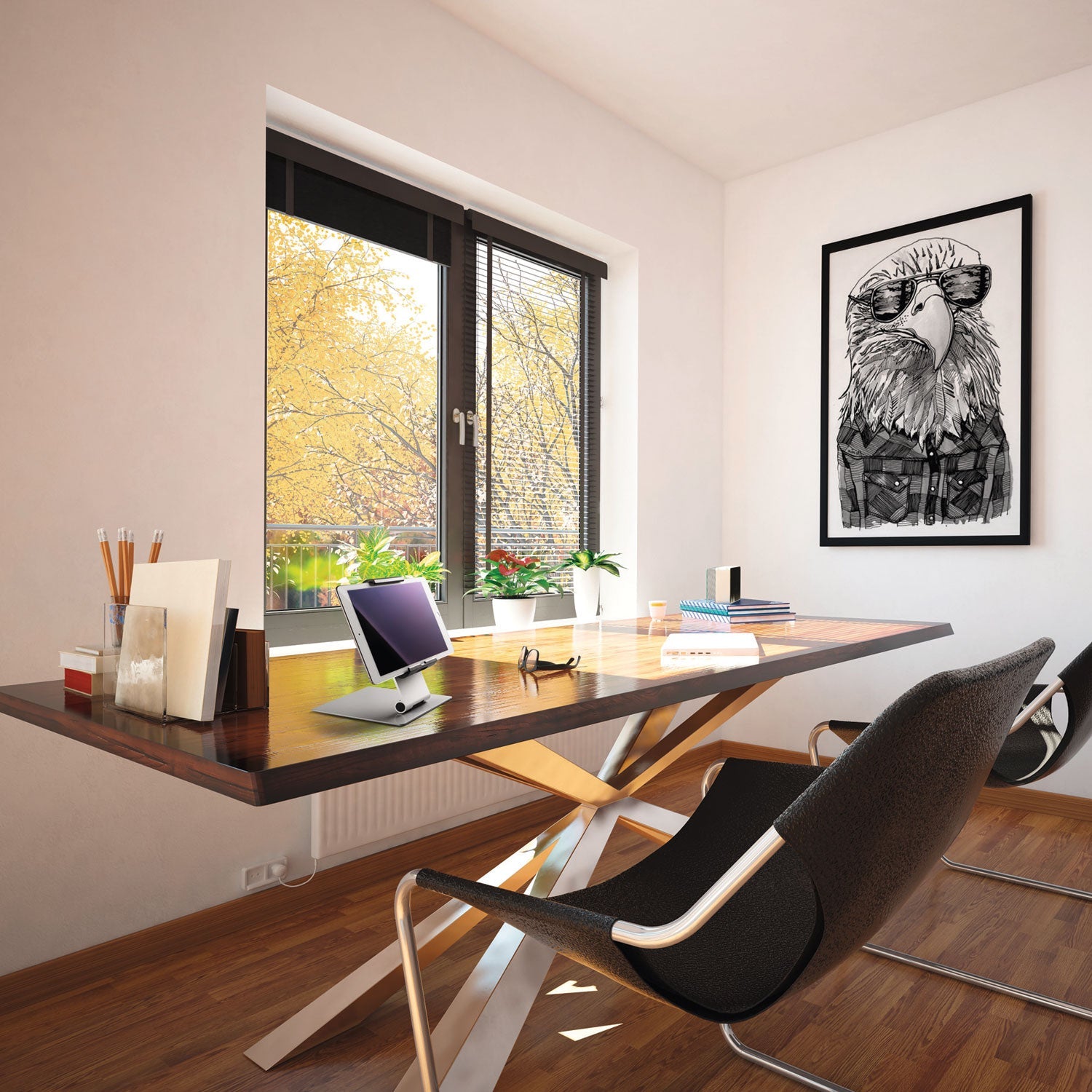 Durable® Tablet Holder Desk Stand, Silver - Bloom Skins