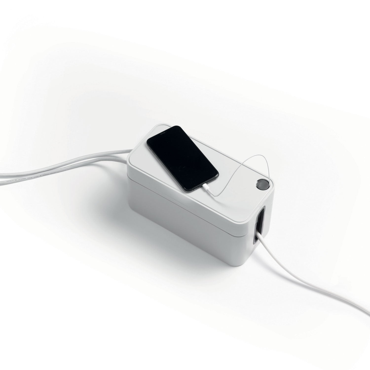 Durable® CAVOLINE Cable Management Box, 9.6" w x 4.96" d x 4.56" h, Small, Gray - Bloom Skins