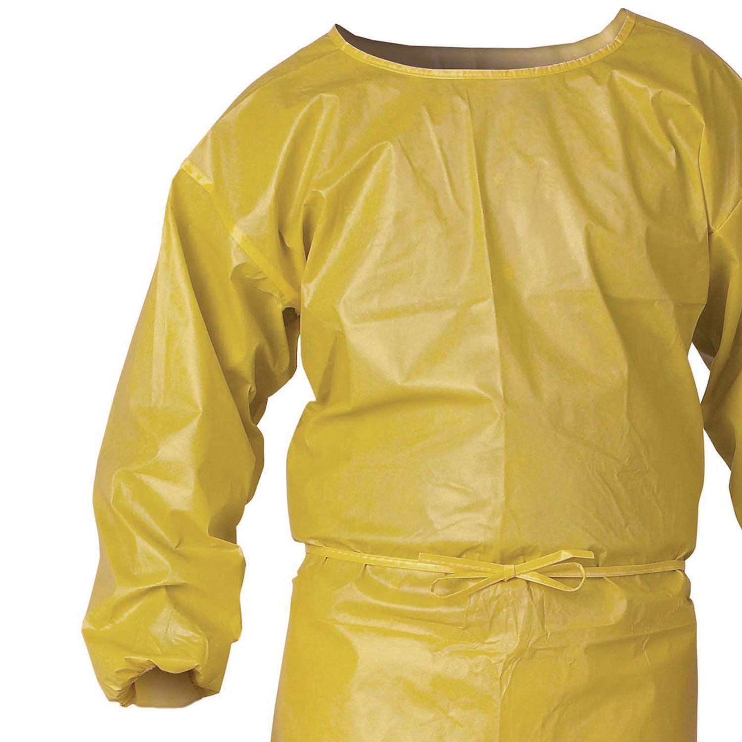 KleenGuard™ A70 Chemical Spray Protection Smock, One Size Fits Most, Yellow, 25/Carton - Bloom Skins